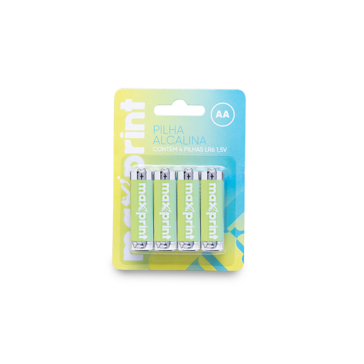 Pilha Alcalina AA Maxprint LR6 - 4 unidades - 756343
