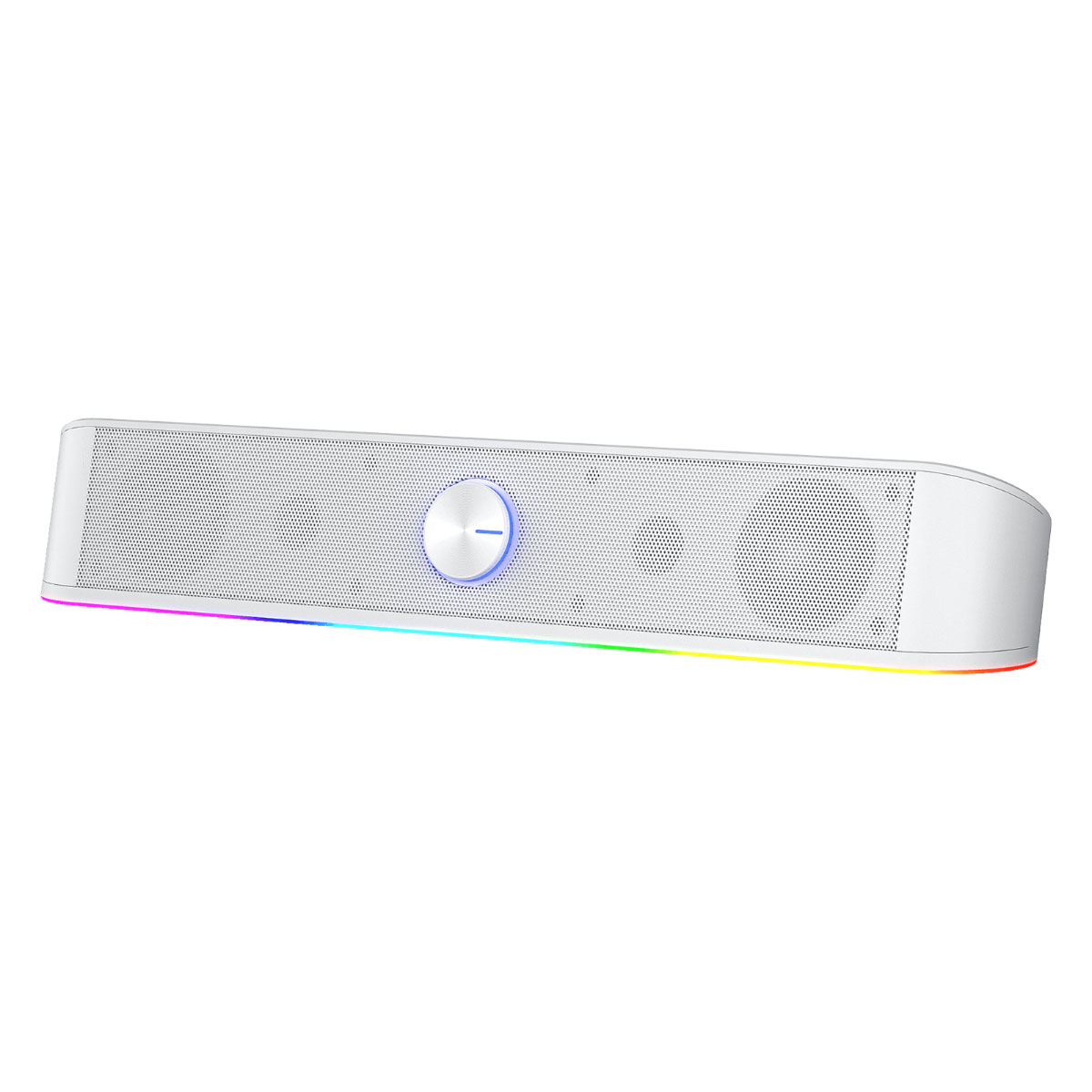Soundbar Gamer Redragon Adiemus - 6W - Design Minimalista - Iluminação RGB - Conector P2 e Energia USB - Branco - GS560W