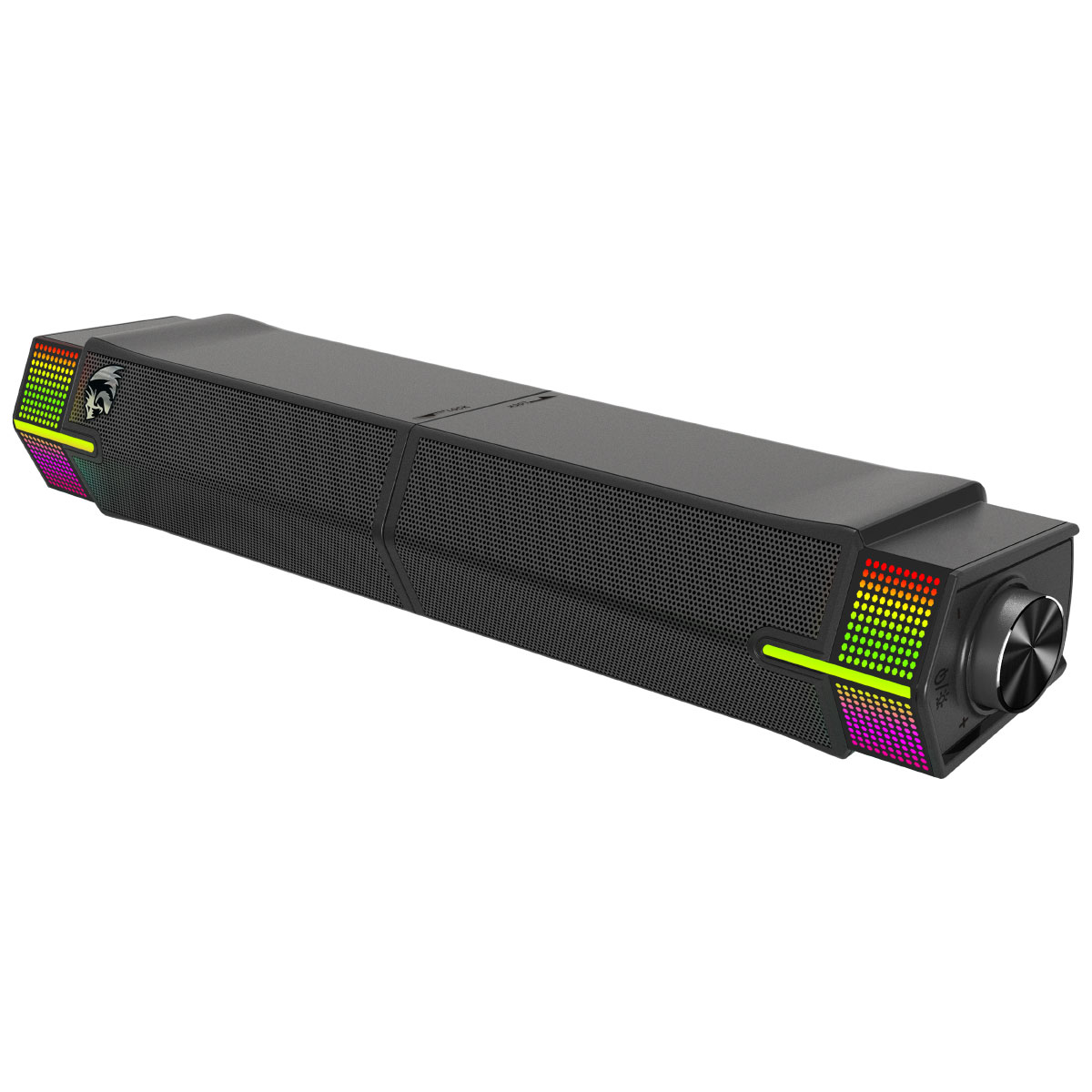 Caixa de Som Gamer Redragon Yorick - 4W - Portátil - Função Soundbar - Bluetooth 5.3 - Energia USB - RGB - Preto - GS511