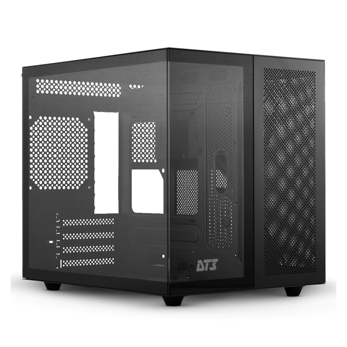 Gabinete Gamer DT3 Hyperflow - Frontal e Lateral em Vidro Temperado - Filtro Magnético - Até 7 Fans - USB-C e USB 3.0 - 14139-8