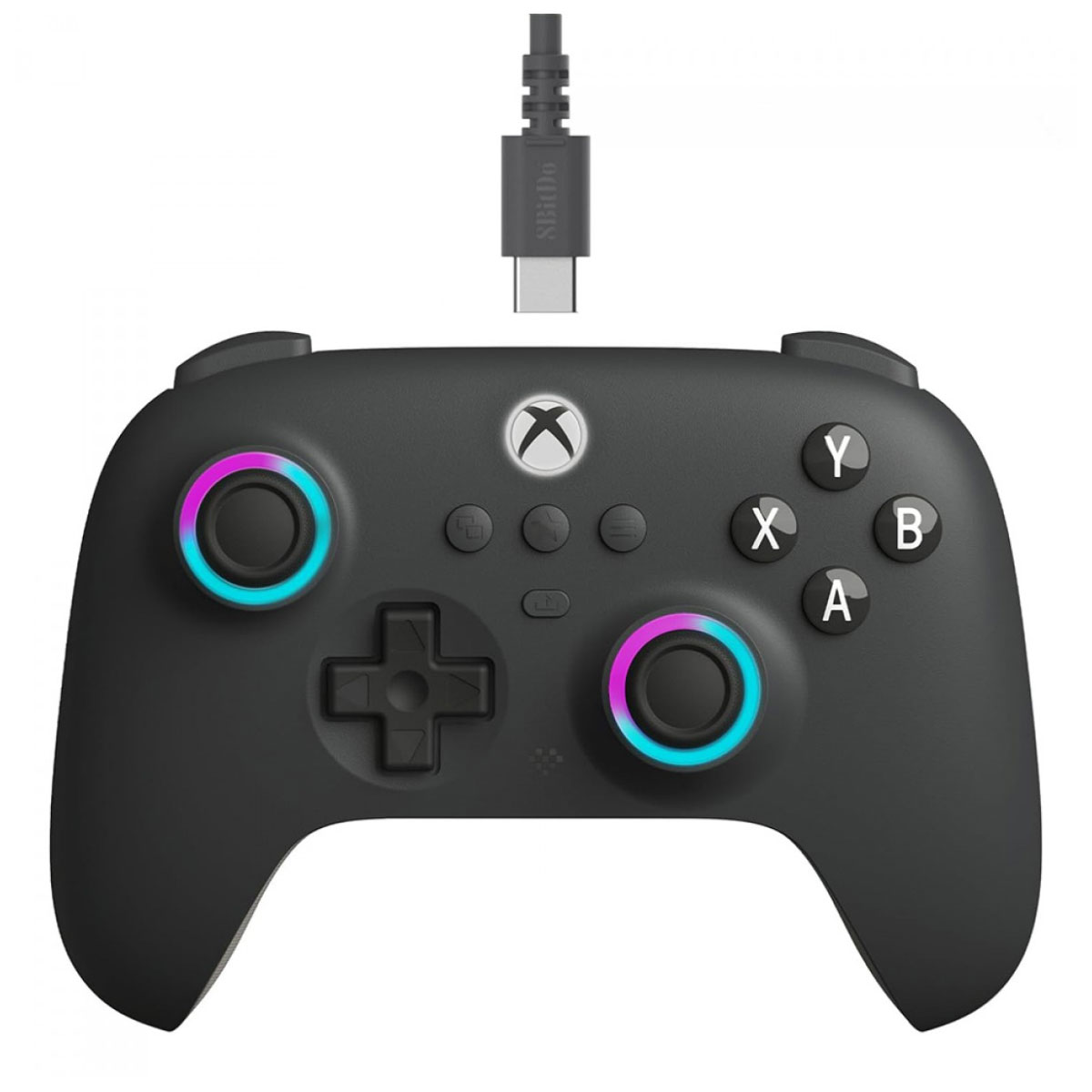Controle 8BitDo Ultimate C Dark Gray - USB - Iluminação RGB - Para Xbox - Preto - 82CF04D