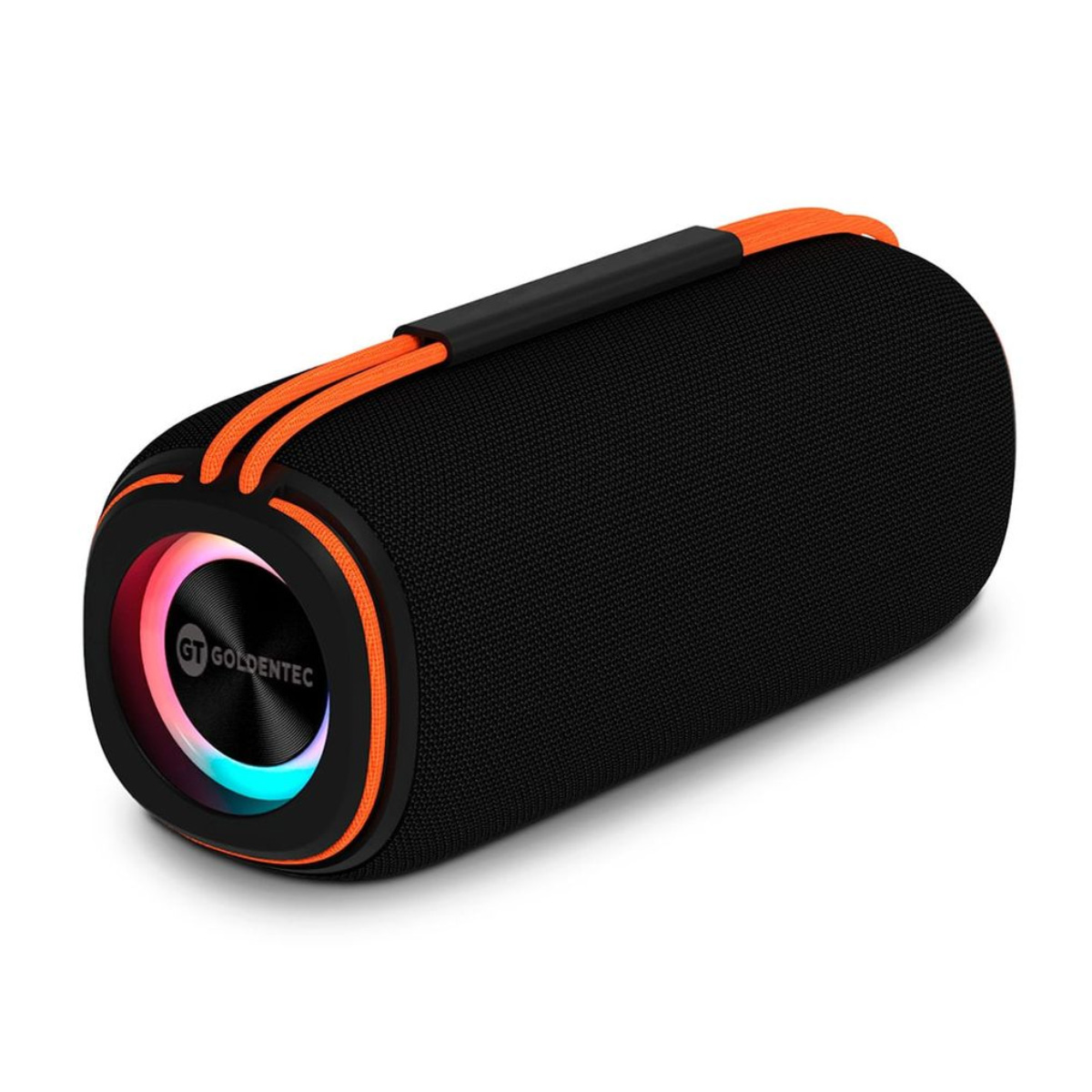 Caixa de Som Bluetooth Goldentec GT Pop - Portátil - LED - IPX6 - Até 6h Reprodução - 60w Potência - Preta - 59669