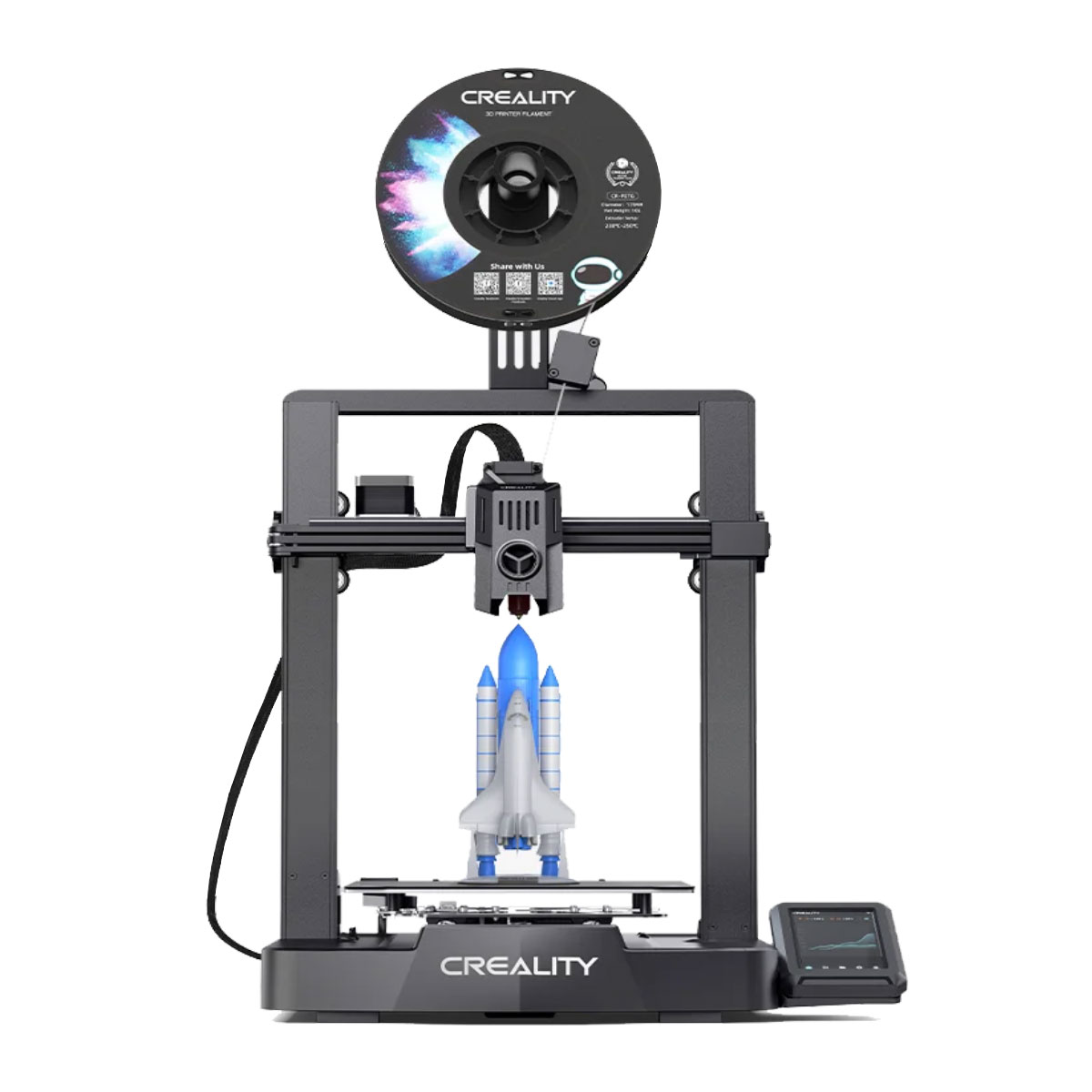 Impressora 3D Creality Ender-3 V3 KE - FDM - Impressão 500mm/s - Extrusão 300°C - USB, Wi-Fi e Ethernet - Volume de Construção 220 x 220 x 240mm - Bivolt