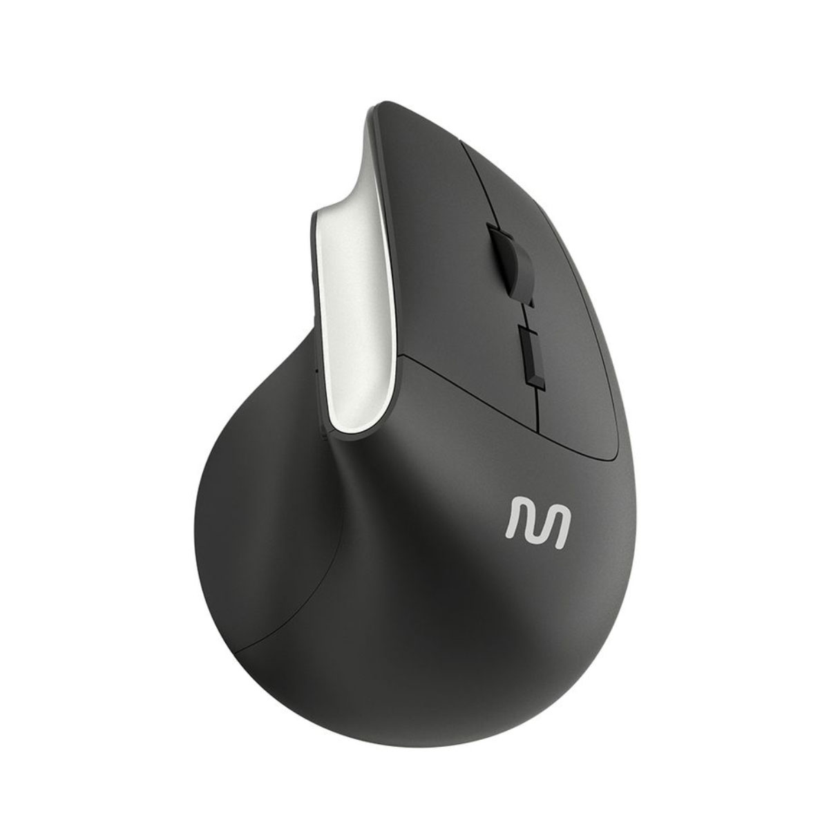 Mouse sem Fio Multilaser MS800 - Ergonômico - Botões Silenciosos - 1600dpi - Preto - MO384