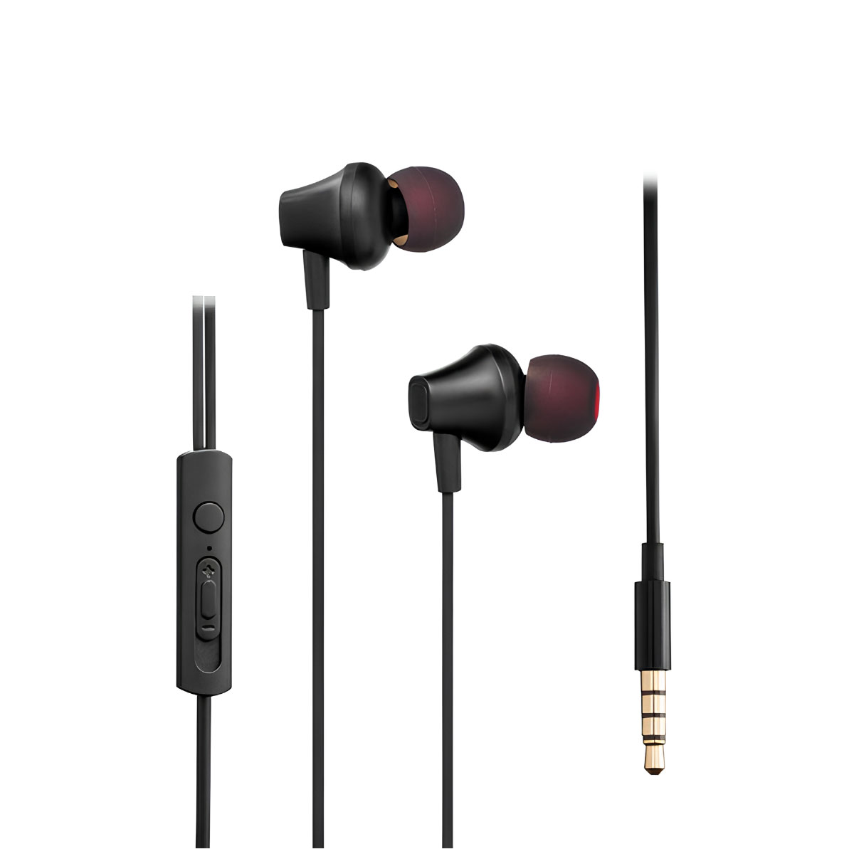Fone de Ouvido Intra-Auricular Multilaser Pulse Powerbass - com Microfone - Conector P2 - Preto - PH330