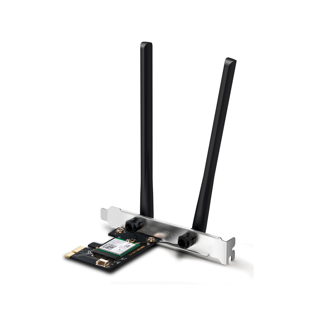 Placa de Rede Wi-Fi Mercusys MA80XE AX3000 - Wi-Fi 6 e Bluetooth 5.2 - MU-MIMO - até 2402Mbps - PCI Express