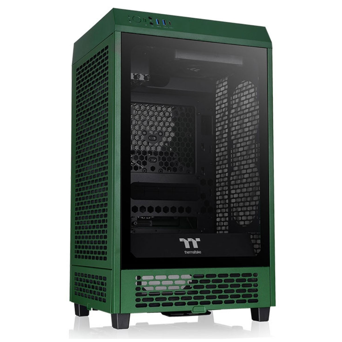Gabinete Thermaltake The Tower 200 Racing Green Edition USB - Vidro Temperado - 2 x Fan 140mm - Mini ITX Tower - CA-1X9-00SCWN-00