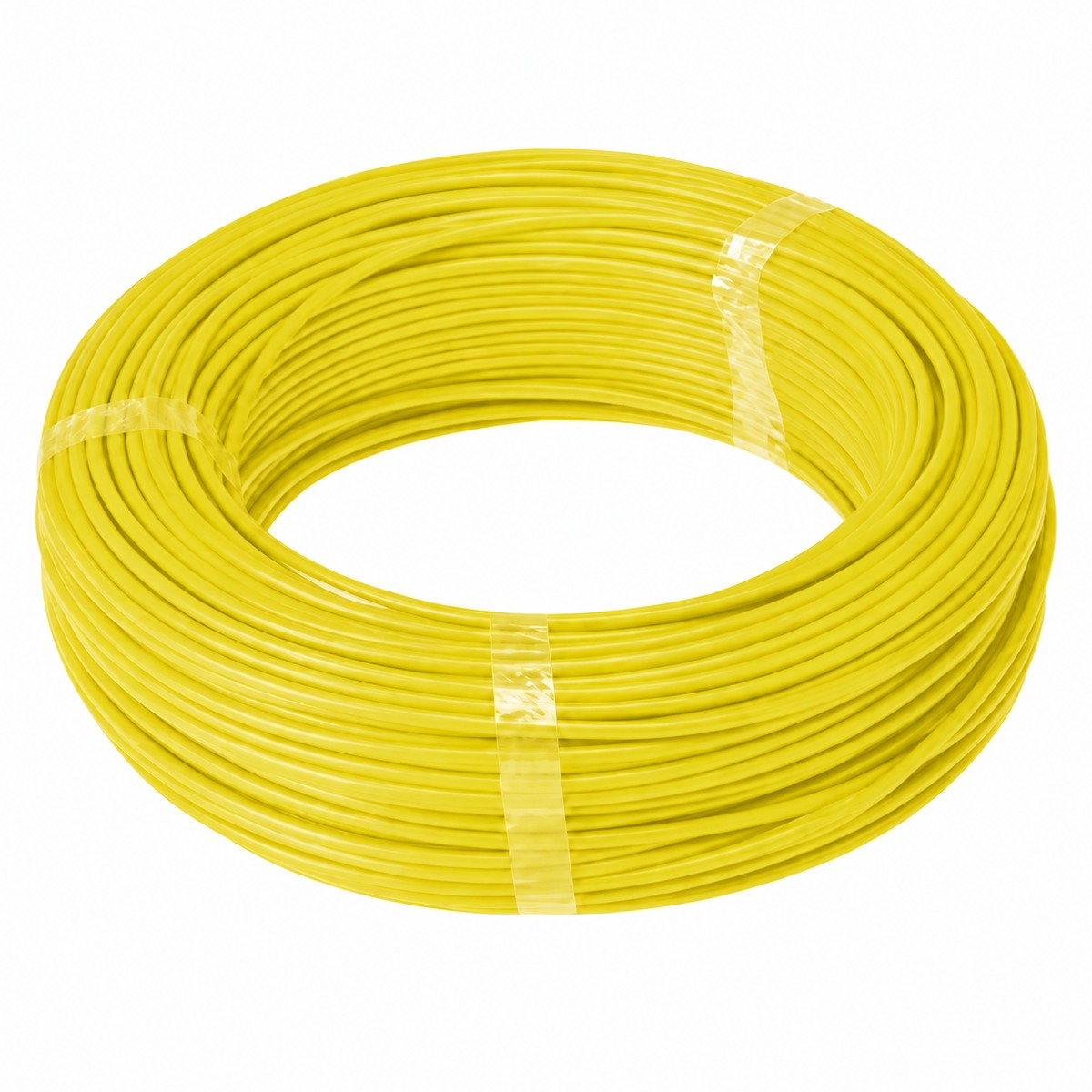 Cabo Flexível 2.5mm - Rolo de 100 Metros - Antichamas - Alucobre - Amarelo