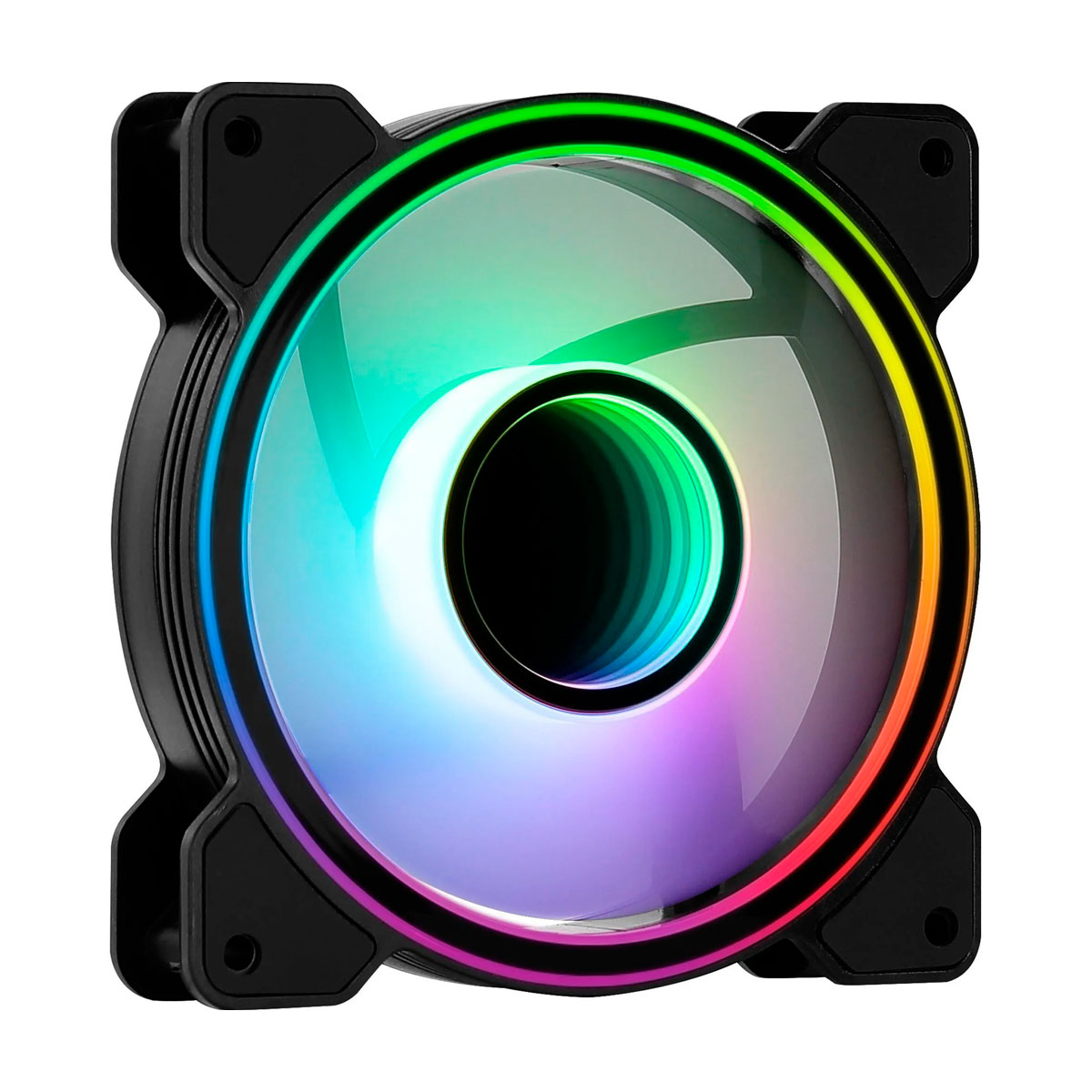 Cooler 120mm Aerocool Mirage 12 ARGB - 1300 RPM - Baixo Nível de Ruído - Preto - 73847