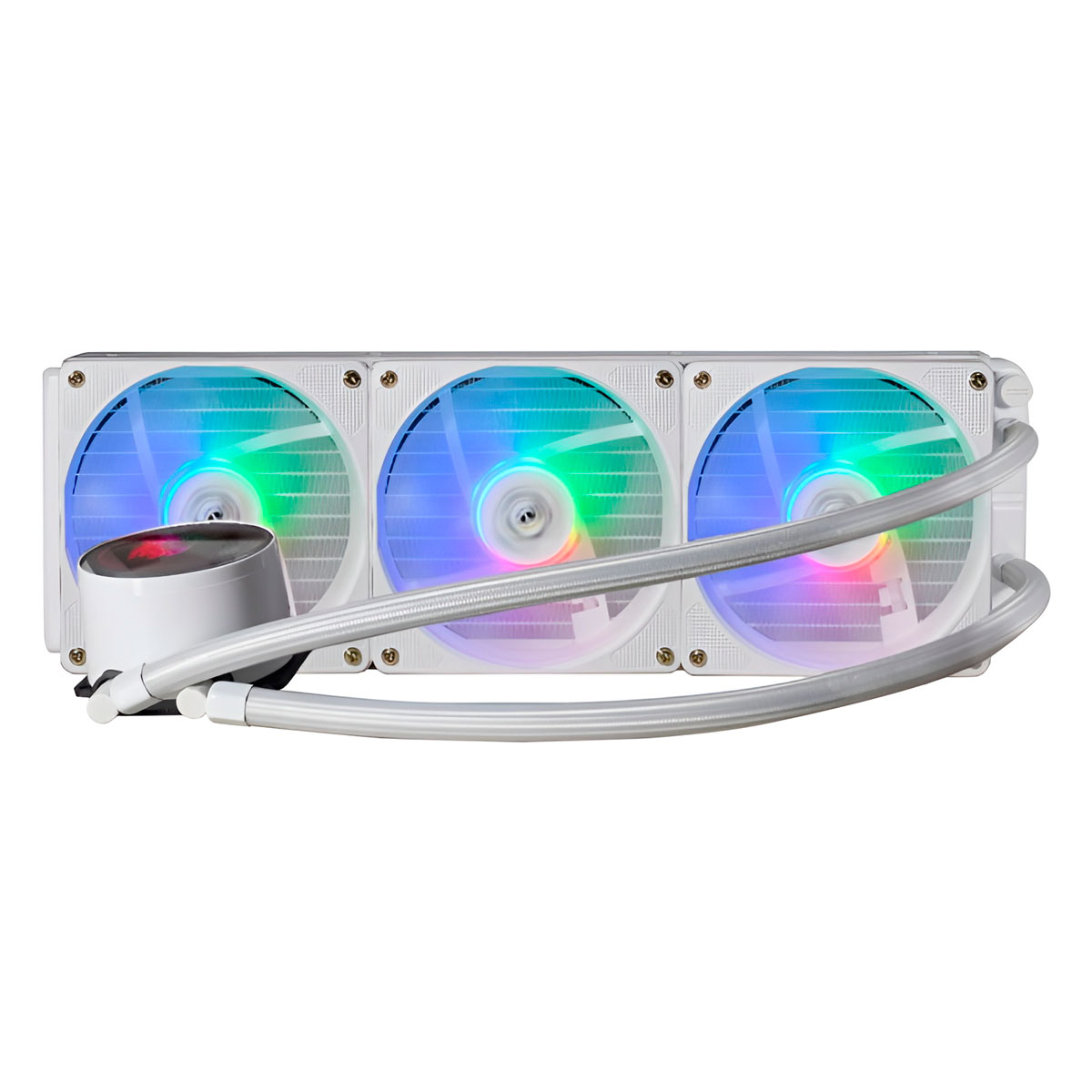 Water Cooler K-Mex Wact 360mm - RGB - Painel Digital - Branco - WACTF133ATDXB0X