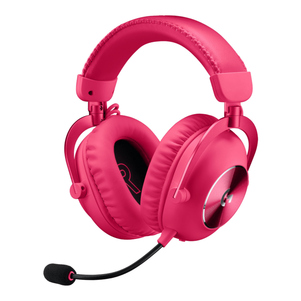 Headset Gamer sem Fio Logitech G Pro X 2 Lightspeed - G HUB - Drivers Grafeno 50mm - 50h de Bateria - Receptor Lightspeed, Bluetooth e 3.5mm - PC e Playstation - Magenta - 981-001274