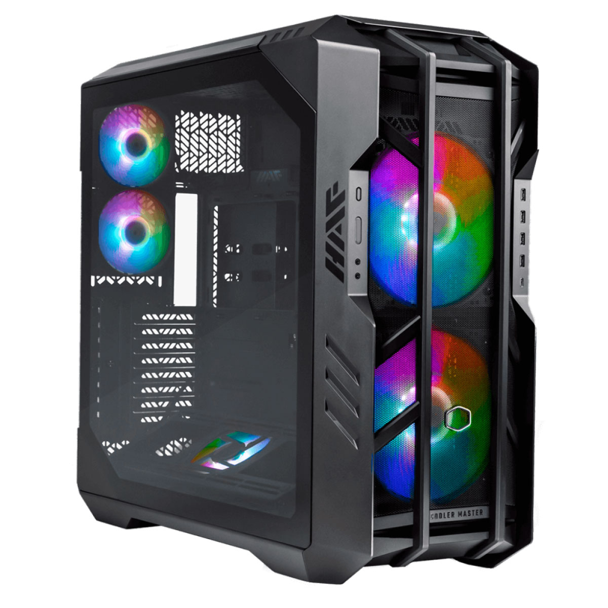 Gabinete Gamer Cooler Master Haf 700 - Vidro Temperado - Inclusos 2 Coolers ARGB 200mm - Controladora de Fans - E-ATX - H700-IGNN-S00