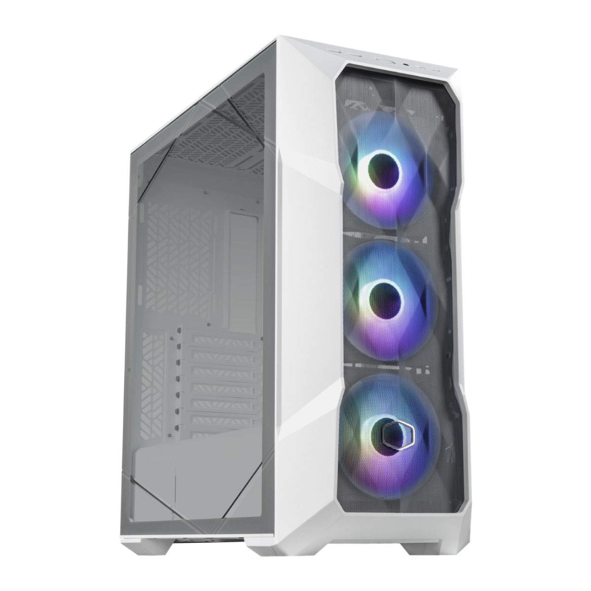 Gabinete Gamer Cooler Master Masterbox TD500 Mesh V2 - Vidro Temperado - Inclusos 3 Fans ARGB e Controladora - E-ATX - TD500V2-WGNN-S00