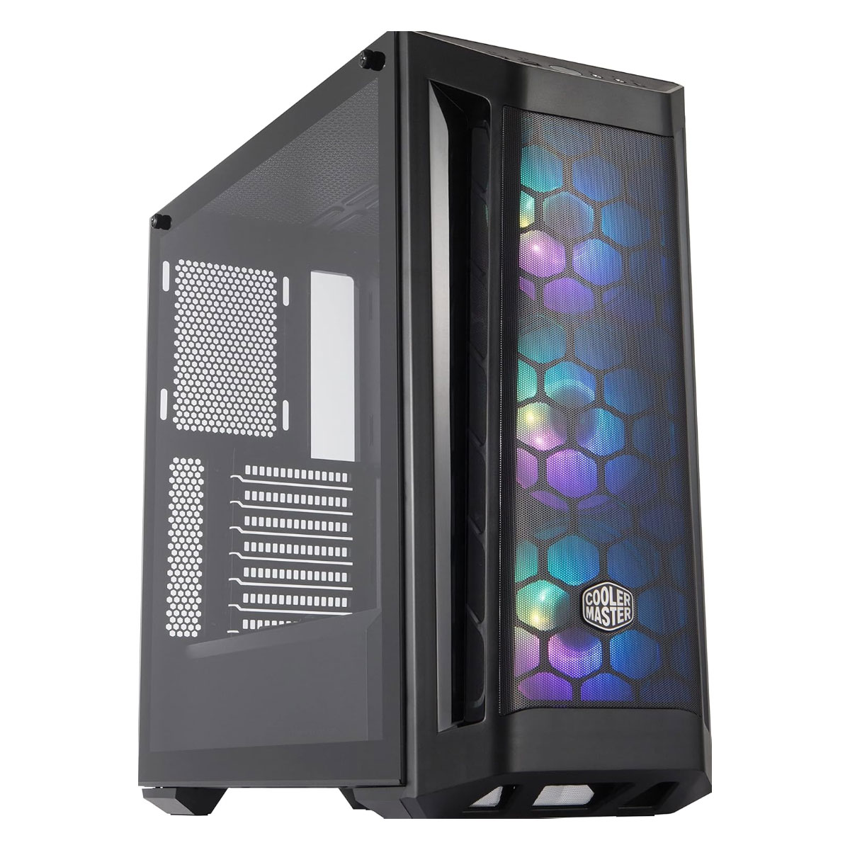 Gabinete Cooler Master Masterbox MB511 - Vidro Temperado - 3 x Fan 120mm ARGB - Mid-Tower - Preto - MCB-B511D-KGNN-RGA