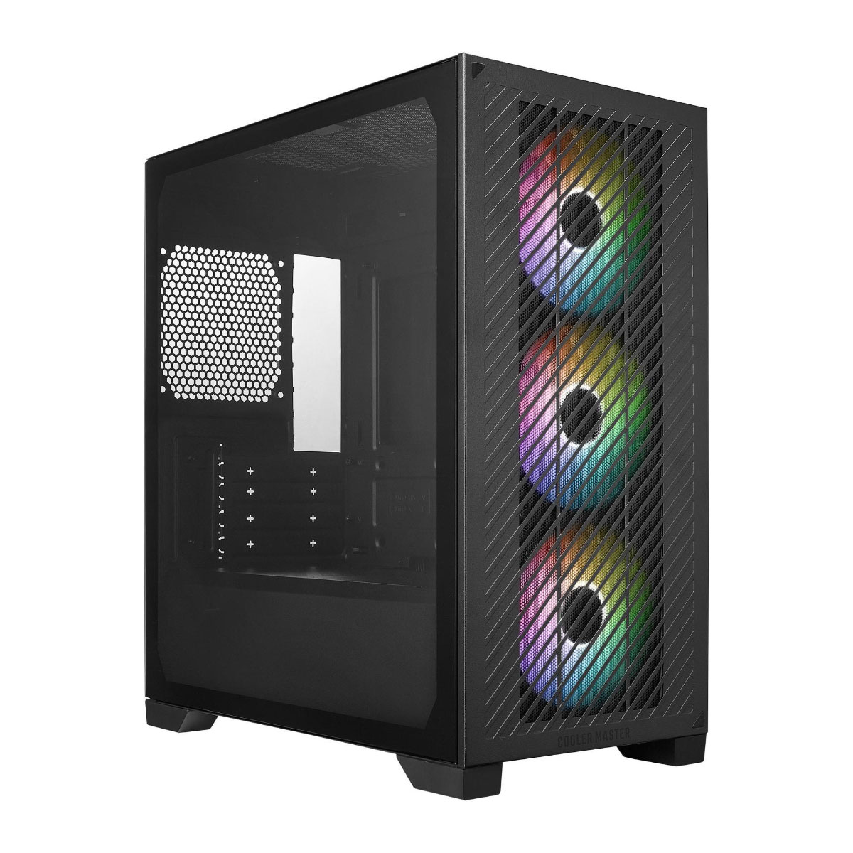 Gabinete Cooler Master Elite 301 - Vidro Temperado - 3 x Fan 120mm ARGB - Mid-Tower - Preto - E301-KGNN-S00