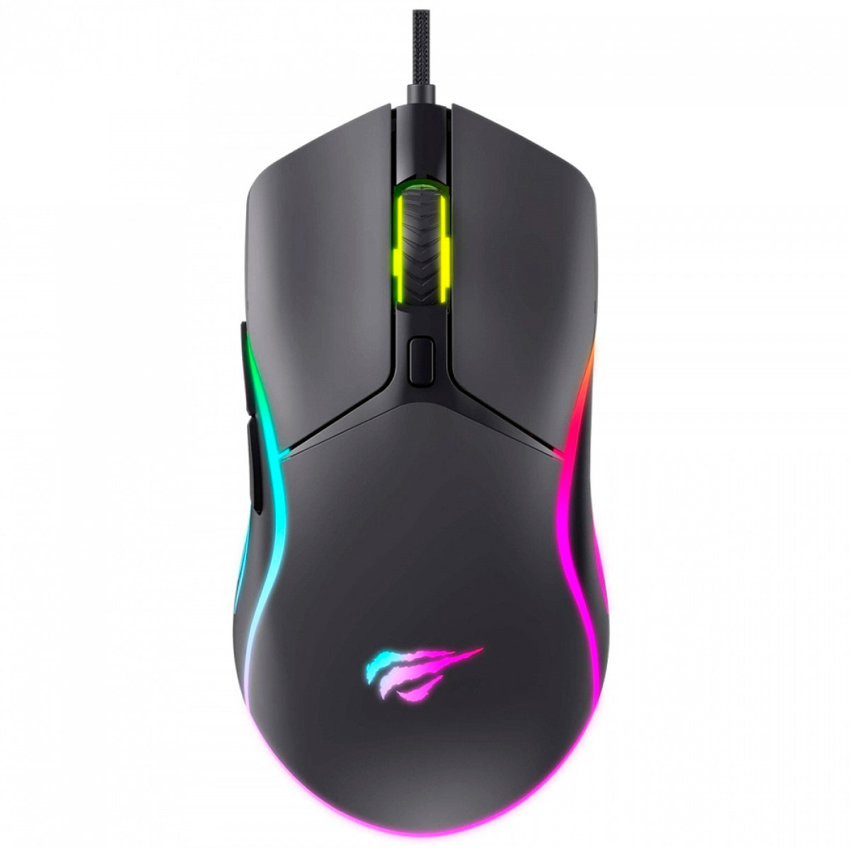 Mouse Gamer Havit MS1029 - 7200dpi - Iluminação RGB - HVMS-MS1029-BK