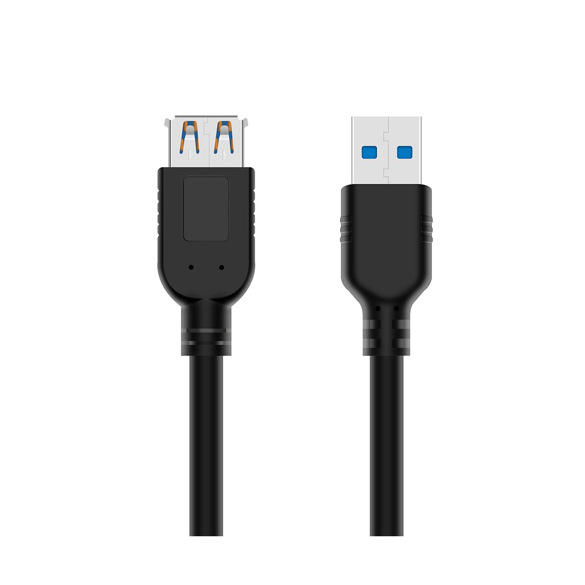 Cabo Extensor USB 3.0 - 1,5 metro - 5Gbps - Preto - PlusCable USBAF3015