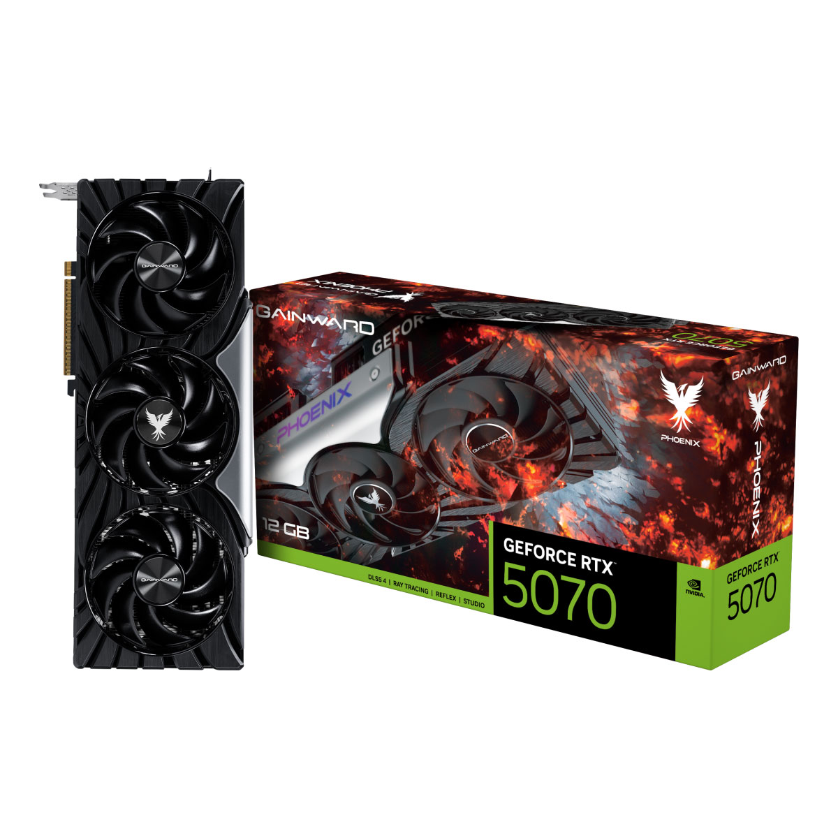 Placa de Vídeo GeForce RTX 5070 12GB GDDR7 192bits - Phoenix Series - DLSS 4 - Gainward NE75070019K9-GB2050X