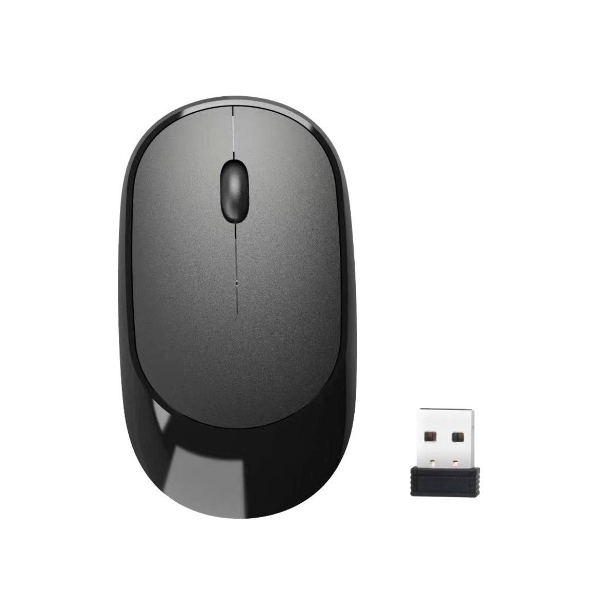 Mouse sem Fio Bright MS002 - 2.4GHz - 1600dpi - Preto