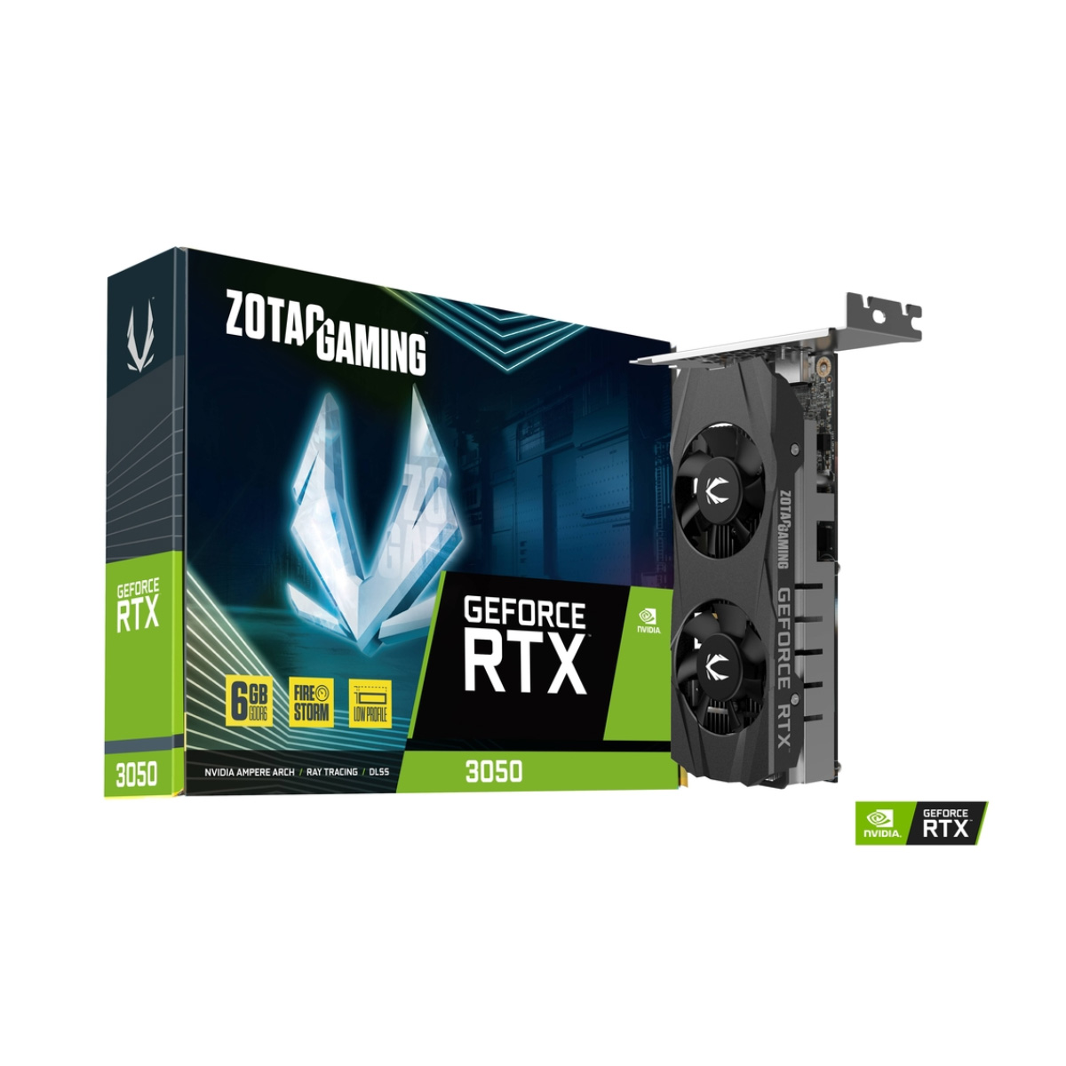 Placa de Vídeo GeForce RTX 3050 6GB GDDR6 96bits - Zotac ZT-A30510L-10L