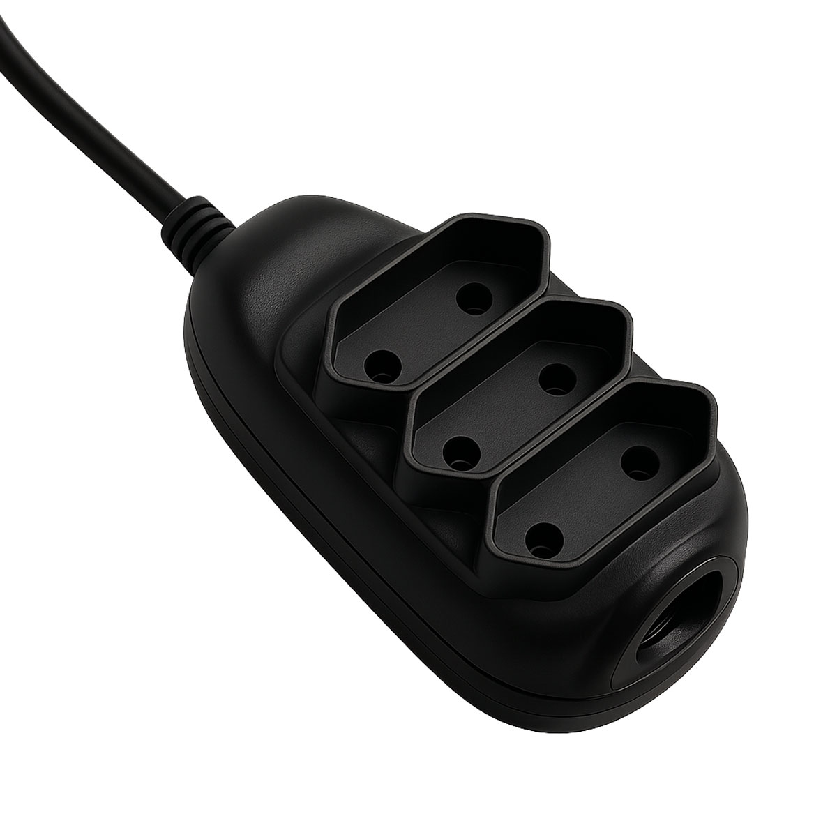Extensão Elgin Multipla com 3 tomadas - 3 Metros - 10A - Padrão 2 pinos - Preto - 46REX2030000