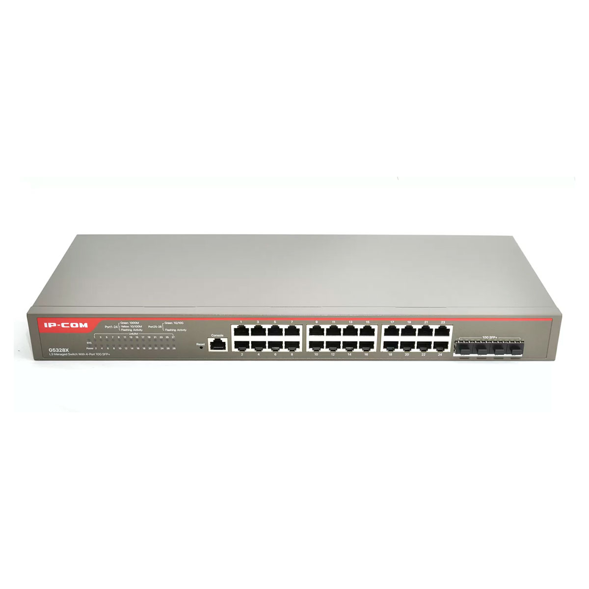 Switch 24 Portas IP-COM G5328X - Gigabit - 4 Portas SFP+ 10Gbps - Gerenciável