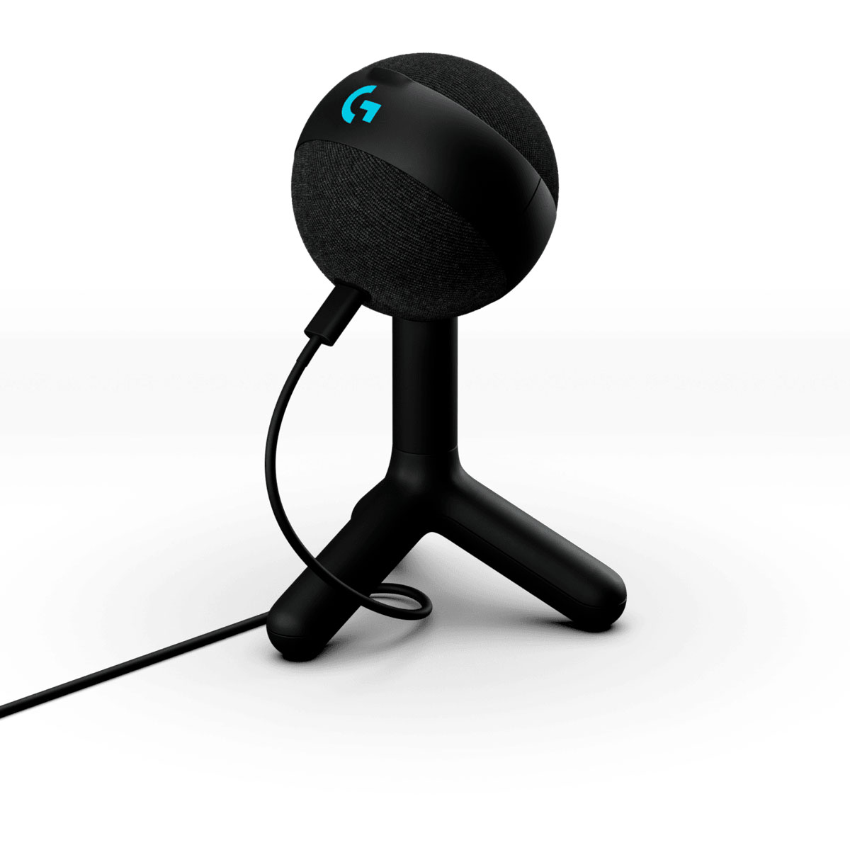 Microfone Gamer Logitech Yeti Orb - Padrão Cardioide - Condensador - Iluminação RGB - USB-C - Preto - 988-000550