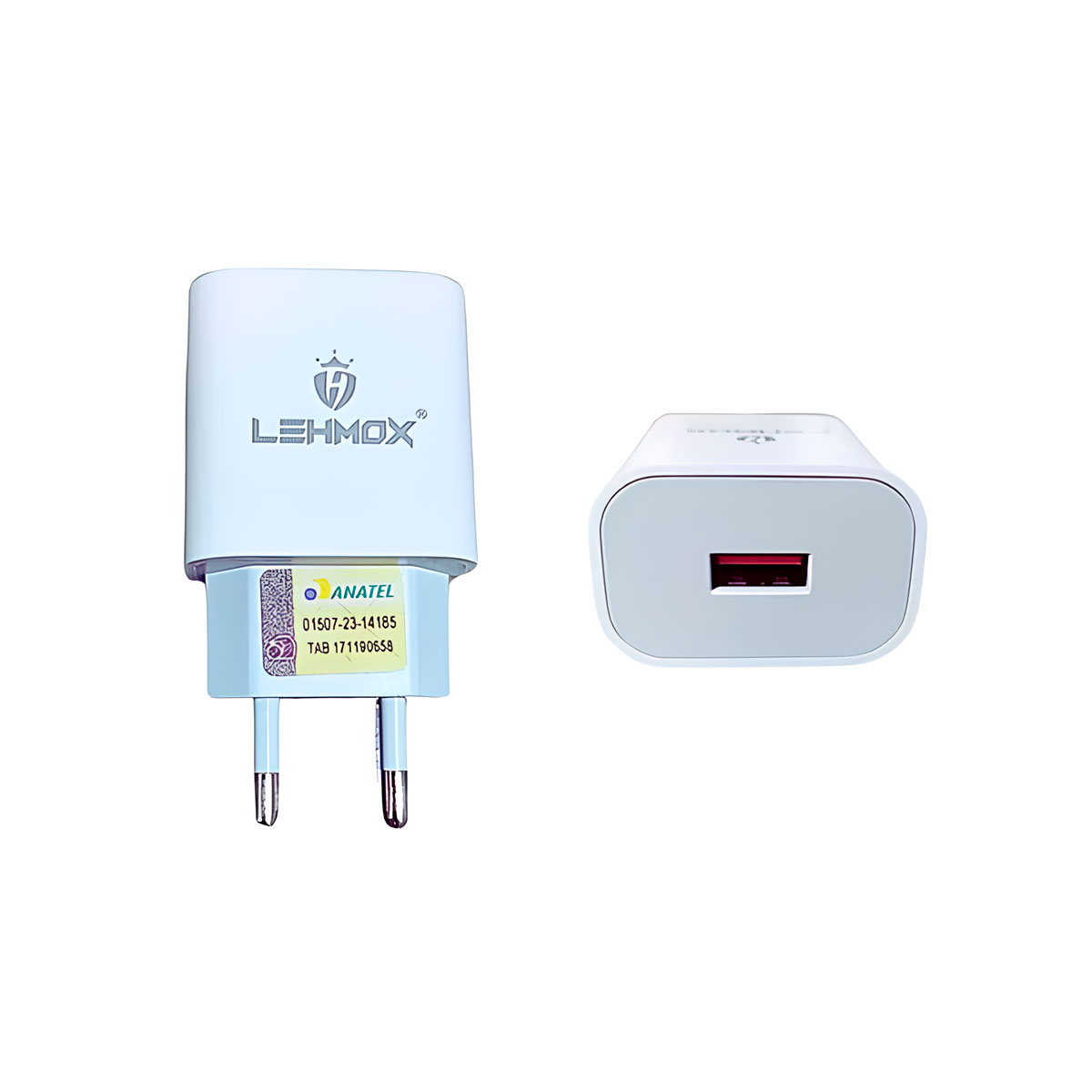 Carregador de Parede USB 3.1 - Branco - Carregamento Rápido - LE-522