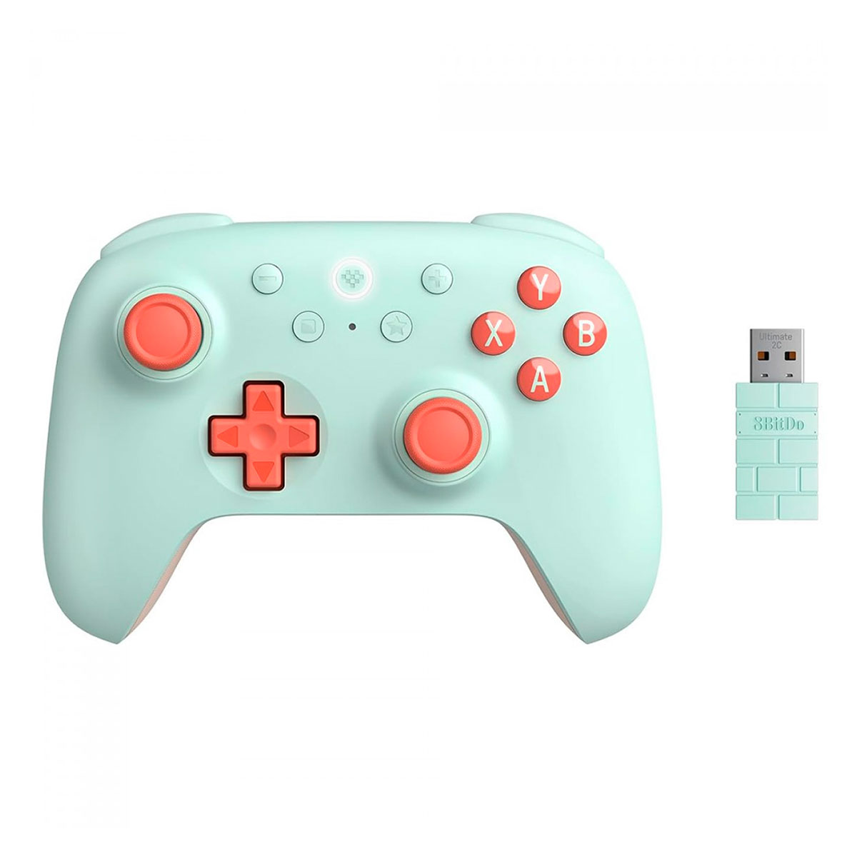 Controle Wireless 8BitDo - Ultimate 2C Mint Edition - Bluetooth / USB / 2.4GHz - Windows e Android - 81HD03