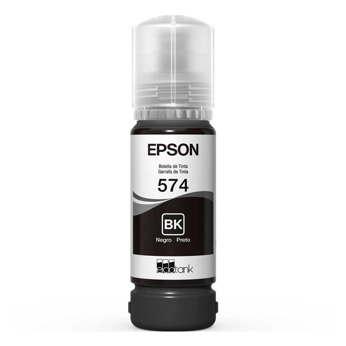 Refil de Tinta Epson T574120 - 70ml - Preto - Para Multifuncionais Tanque de Tinta Epson L8050 / L18050
