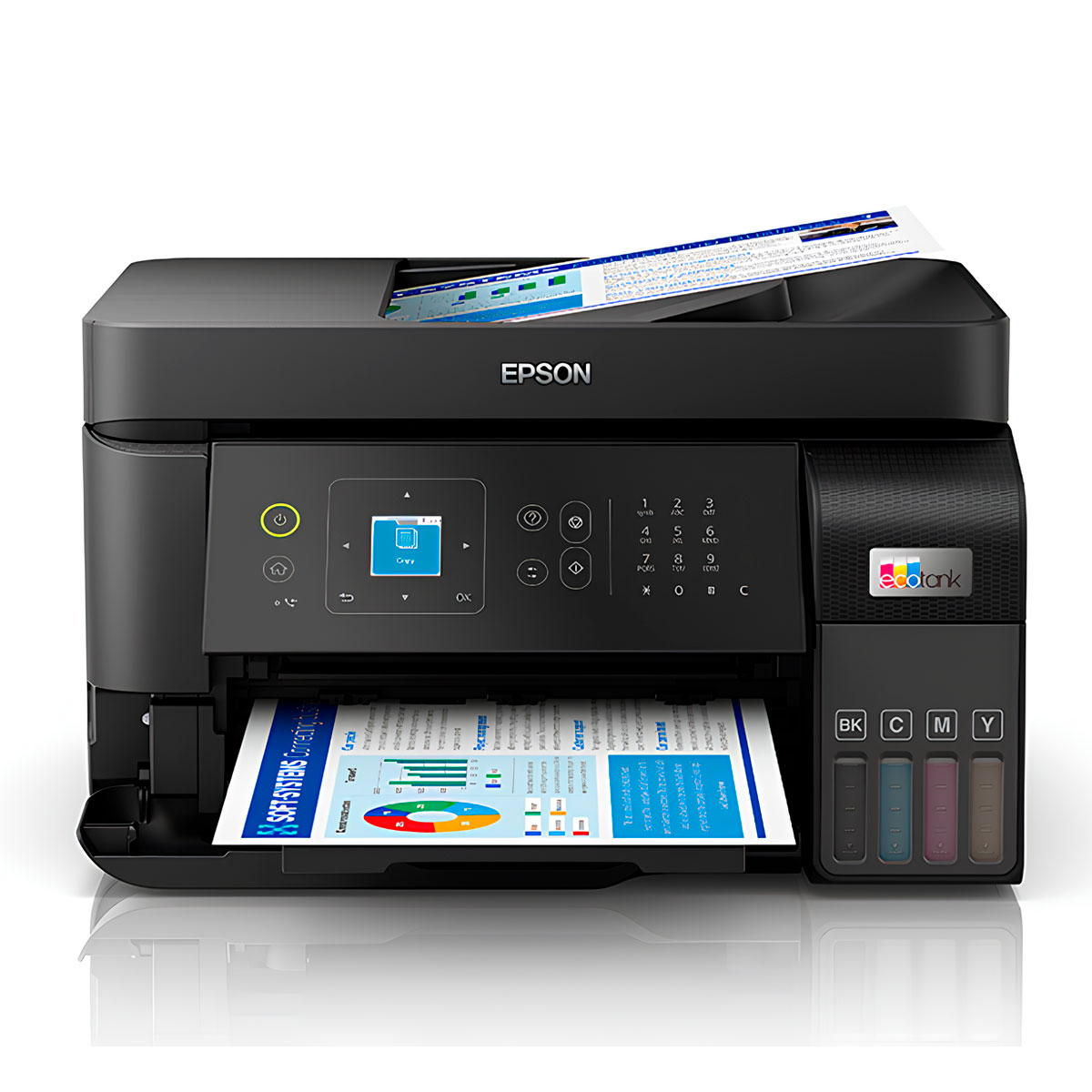 Multifuncional Epson EcoTank L5590 - com Tanque de Tinta - Duplex Frente e Verso - Tecnologia ADF - USB, Wi-Fi, Wi-Fi Direct® - Impressora, Copiadora e Scanner