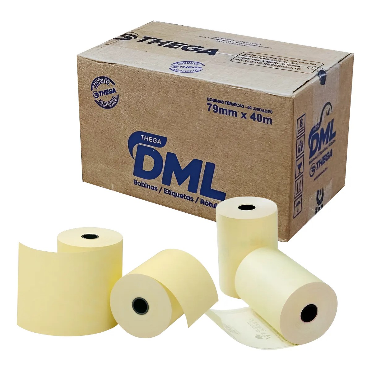 Bobina Térmica para ECF - 80mm x 40m - DML - 30 Unidades