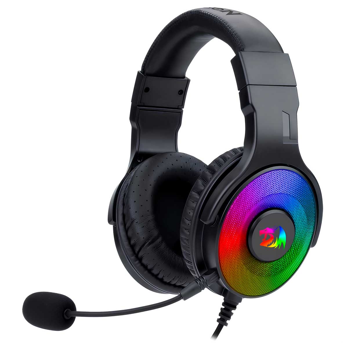 Headset Gamer Redragon Pandora 2 - Iluminação RGB - Conector P3 e USB para Energia - Preto - H350RGB-1