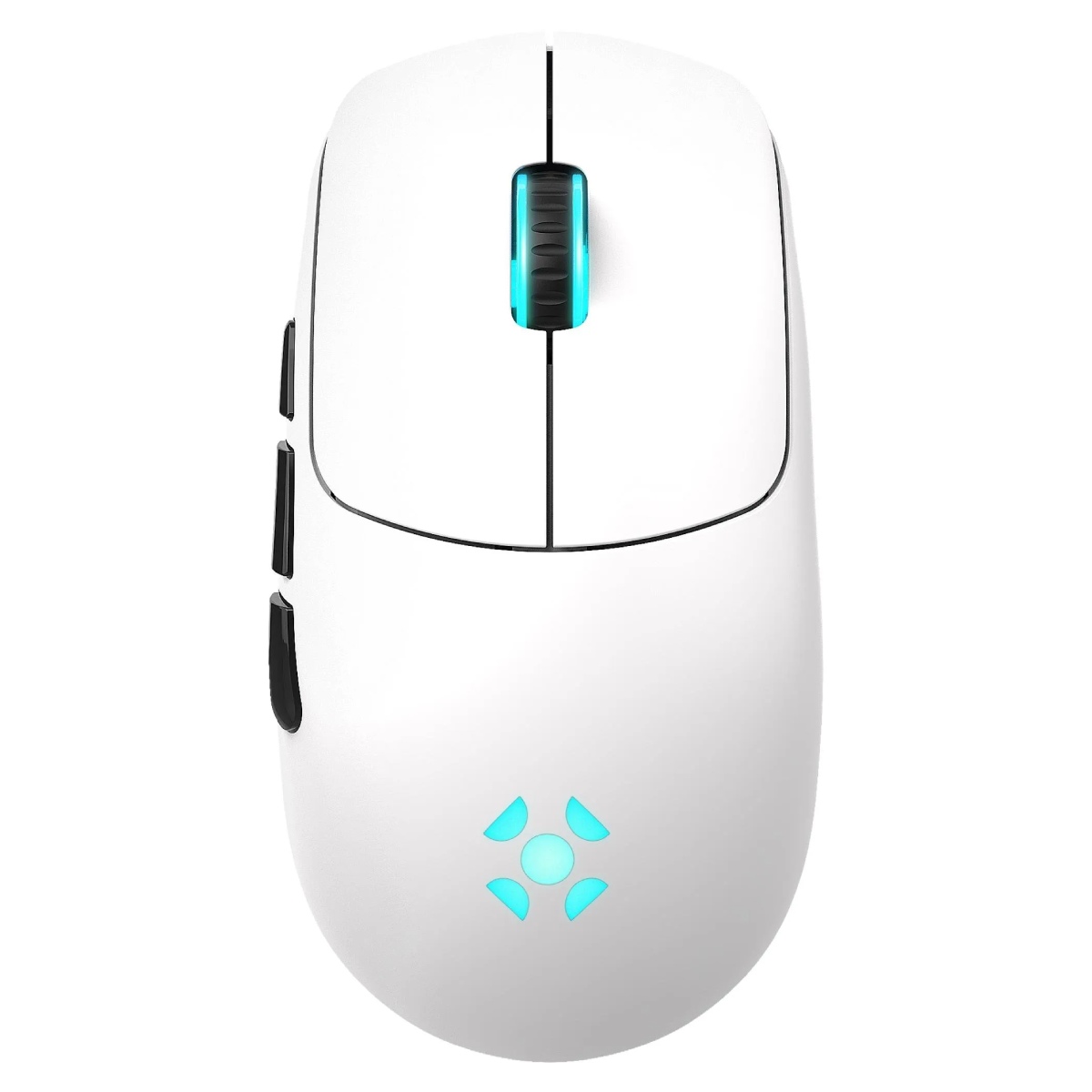 Mouse Gamer Sem Fio Fortrek Rogue - USB, Wireless ou Bluetooth - 16.000dpi - Sensor PixArt 3311 - Iluminação RGB - Branco - 85031