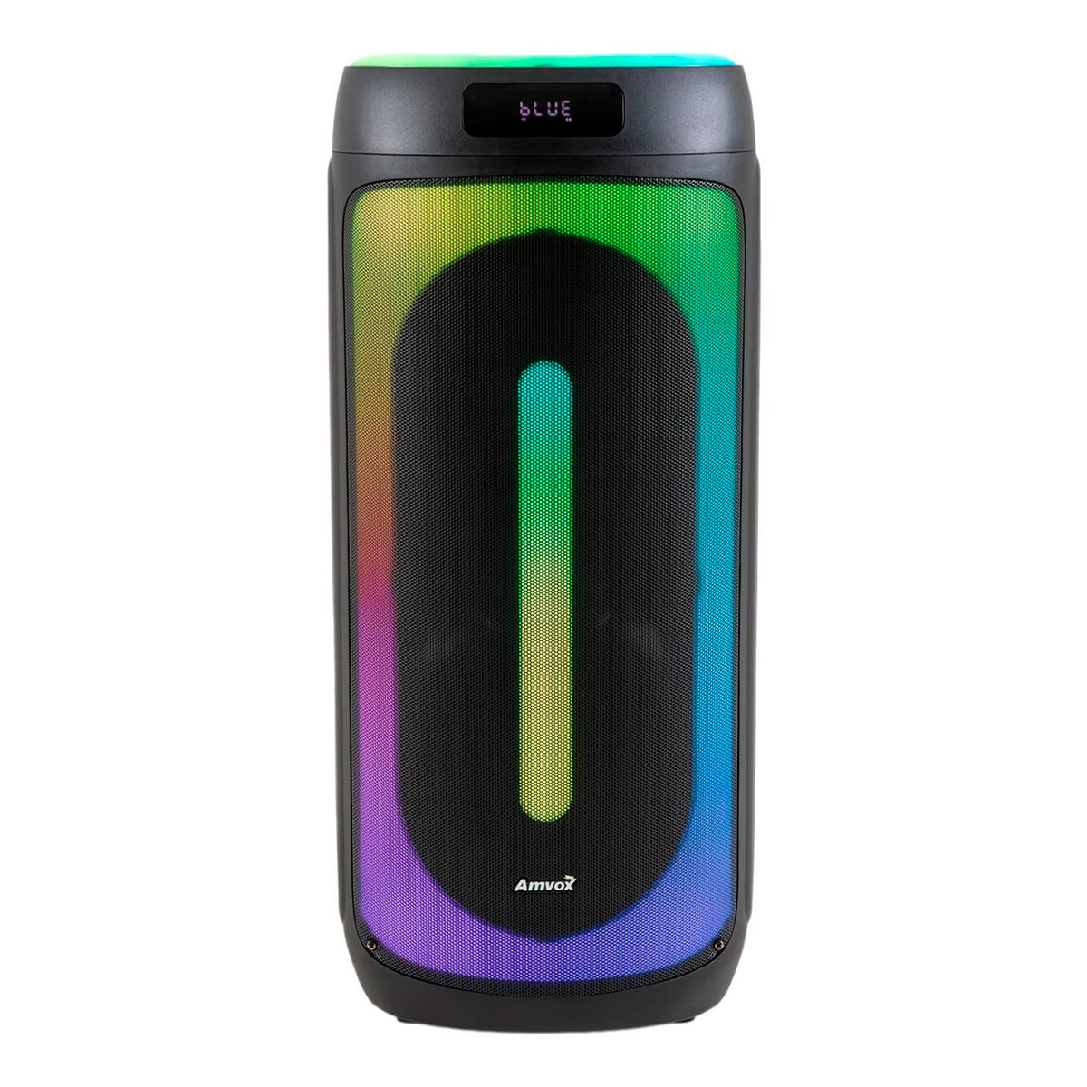 Caixa Amplificada Amvox Festa II - 1600W RMS - Bluetooth, USB e SD - TWS - Bivolt - Efeitos LED - Bateria até 4h - ACA 1601