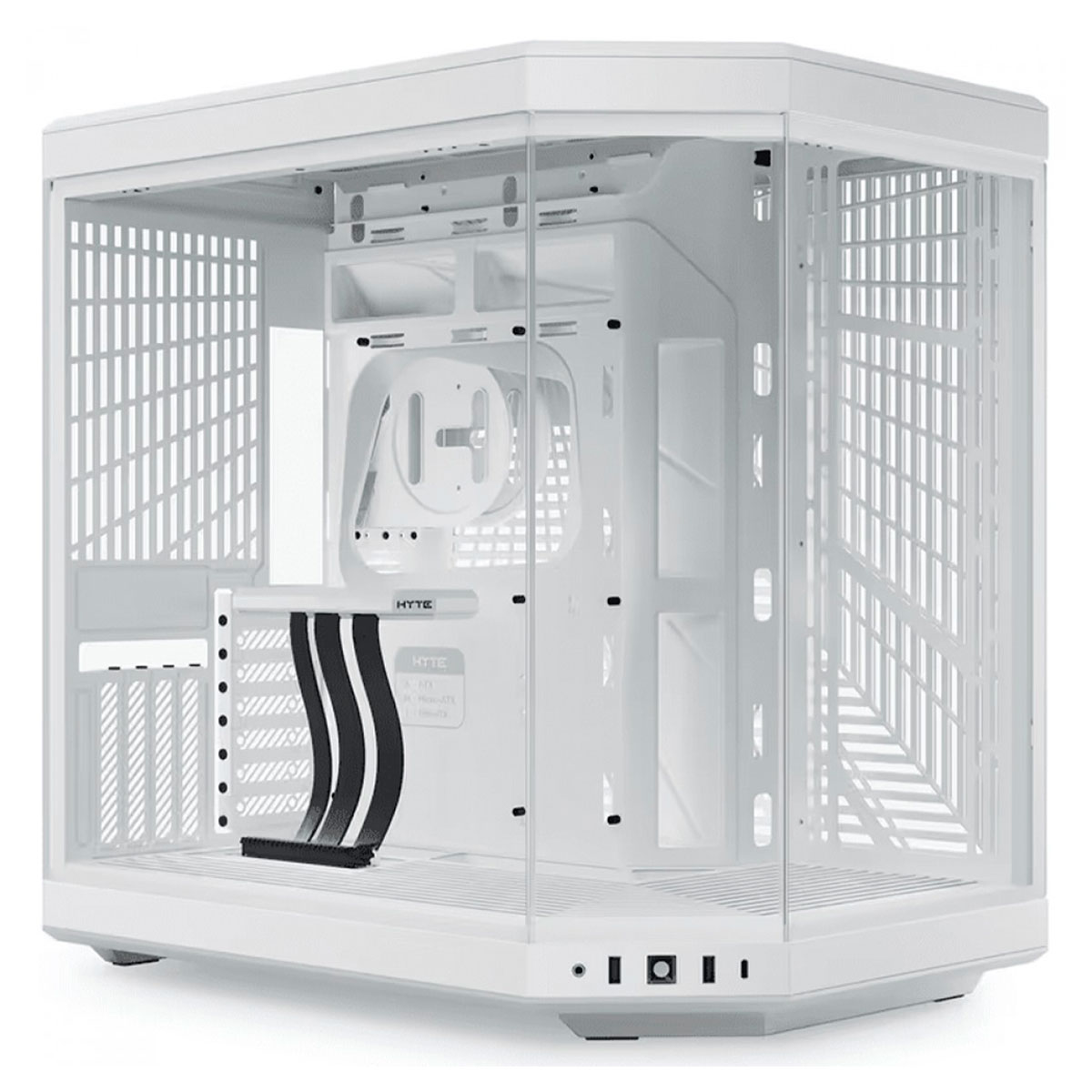 Gabinete Gamer Aquário Hyte Y70 - Até 10 Fans - Cabo Riser Incluso - E-ATX - Branco - CS-HYTE-Y70-WW