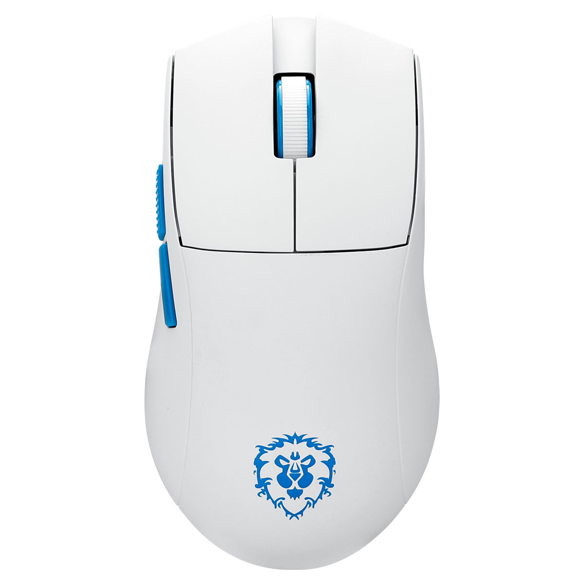 Mouse Gamer sem Fio Redragon King Pro World Of Warcraft Aliança - 12600dpi - Sensor PMW3395 - USB, Bluetooth e 2.4GHz - Branco - YGK01-Alianca