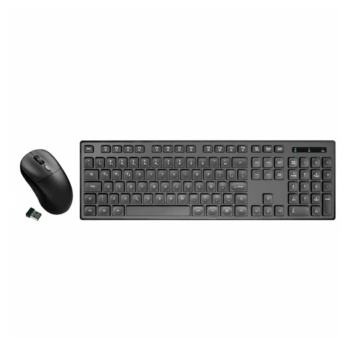 Kit Teclado e Mouse sem Fio K-Mex - ABNT2 - 2400dpi - 2.4GHz - Preto - B2KA6039