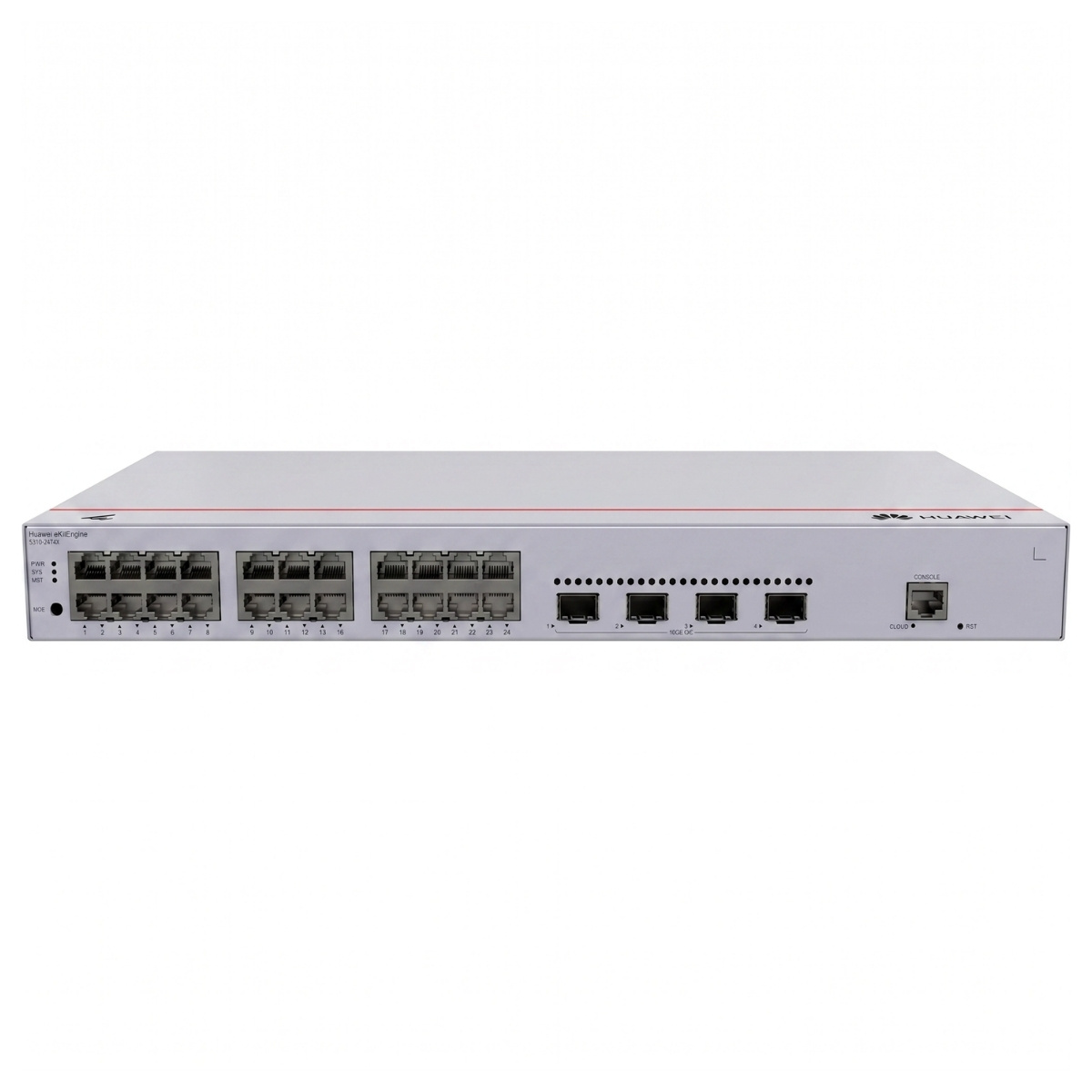 Switch 24 Portas Huawei eKit - Gigabit - 4 Slots SFP+ - Layer 2+ - Gerenciável - S310-24T4X