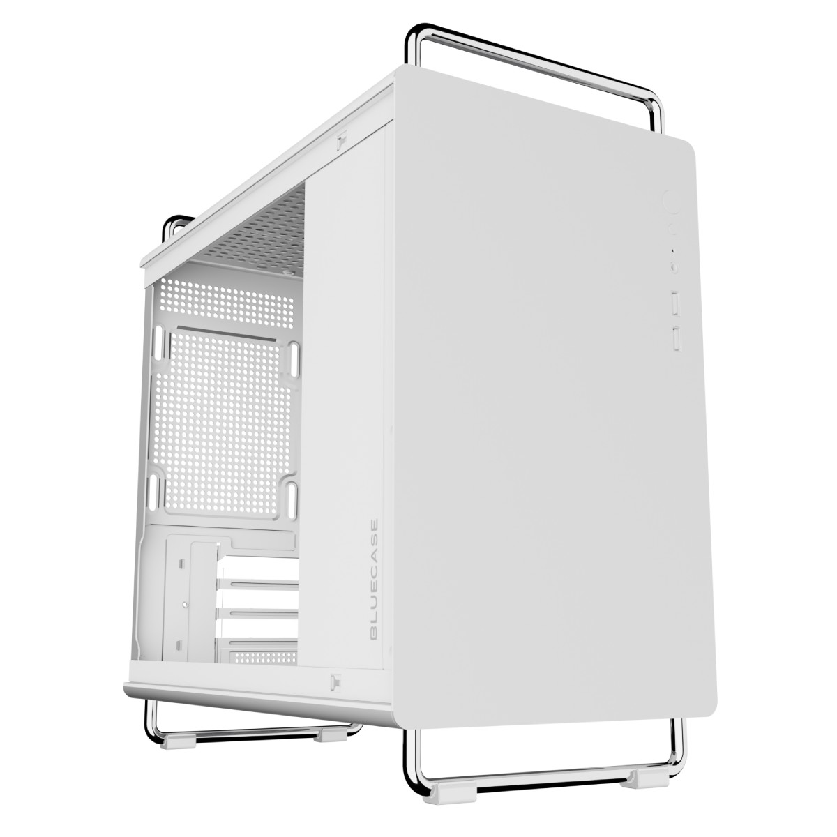 Gabinete Gamer Bluecase BG-056W Tiny - Micro ATX - Design Compacto - Com Alça - Branco