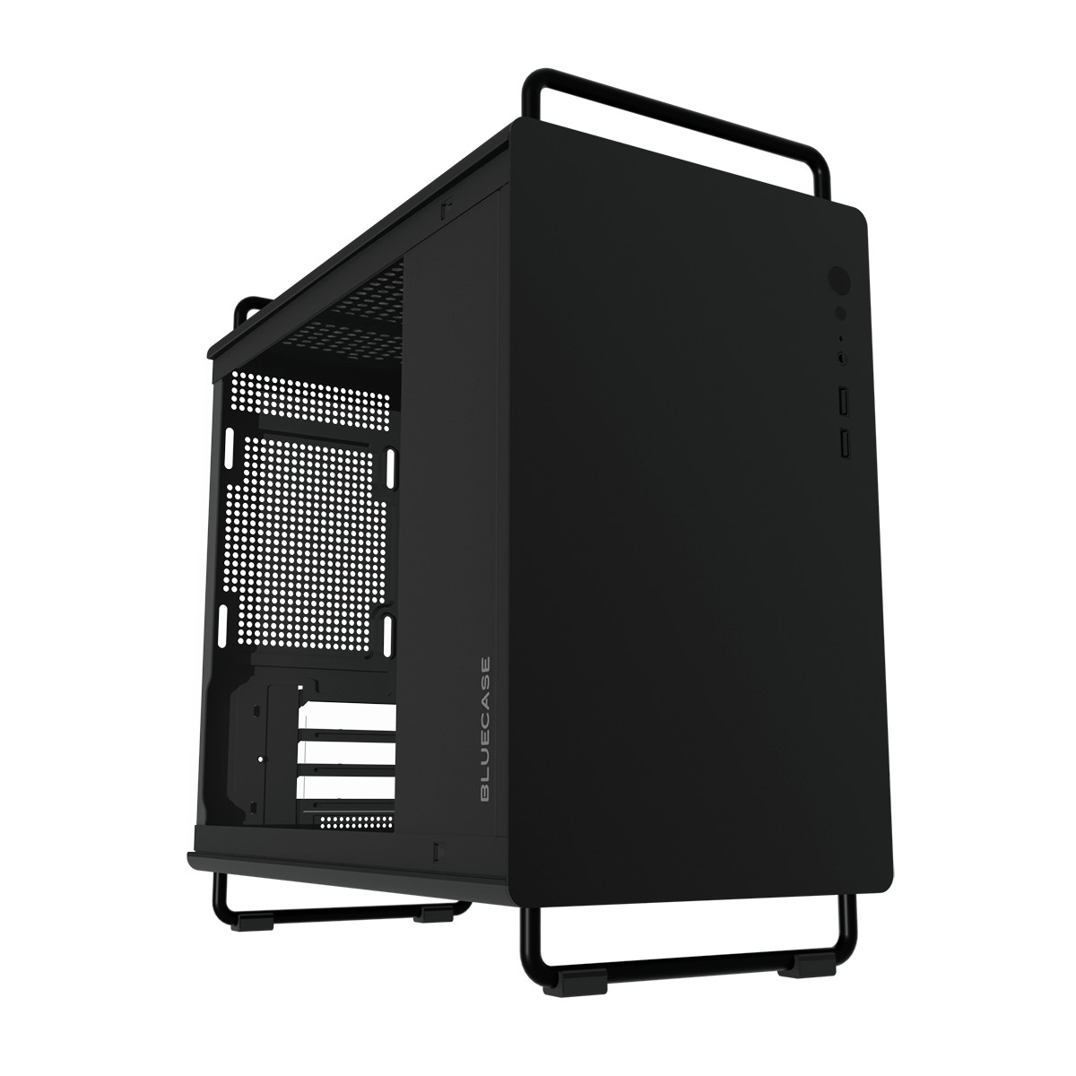 Gabinete Gamer Bluecase BG-056B Tiny - Micro ATX - Design Compacto - Com Alça - Preto