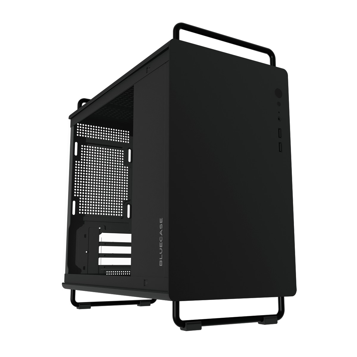 Gabinete Gamer Bluecase BG-056BPROBX Tiny Pro - Micro ATX - Design Compacto - 5 Coolers ARGB Inclusos - Preto
