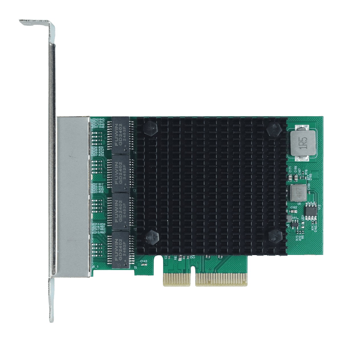 Placa de Rede Wi-Fi Pcyes - 4 Portas LAN RJ45 - Cabeamento CAT5 UTP - 2500Mbps - PCI Express - LC2500-IT4P