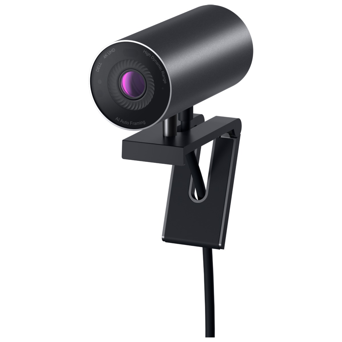 Webcam Dell UltraSharp WB7022 4K UHD - Zoom Digital - Foco Automático - Redução de Ruído - Enquadramento Automático por IA