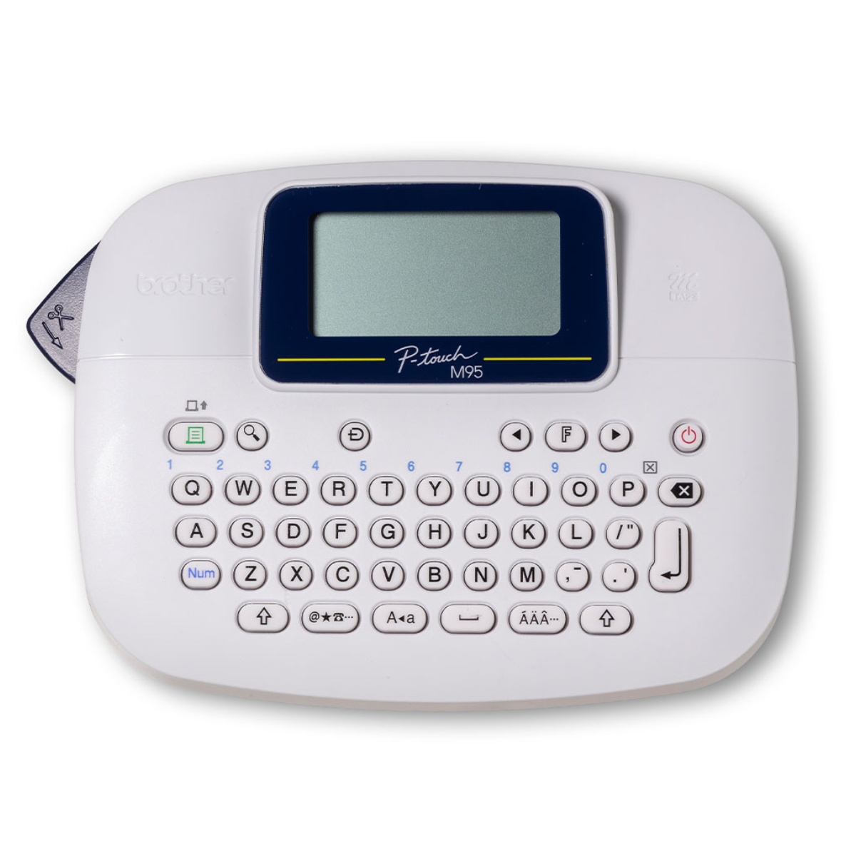 Rotulador Eletrônico Brother PT-M95WT - Tela LCD - para Fitas de 9 a 12mm Laminadas - Branco