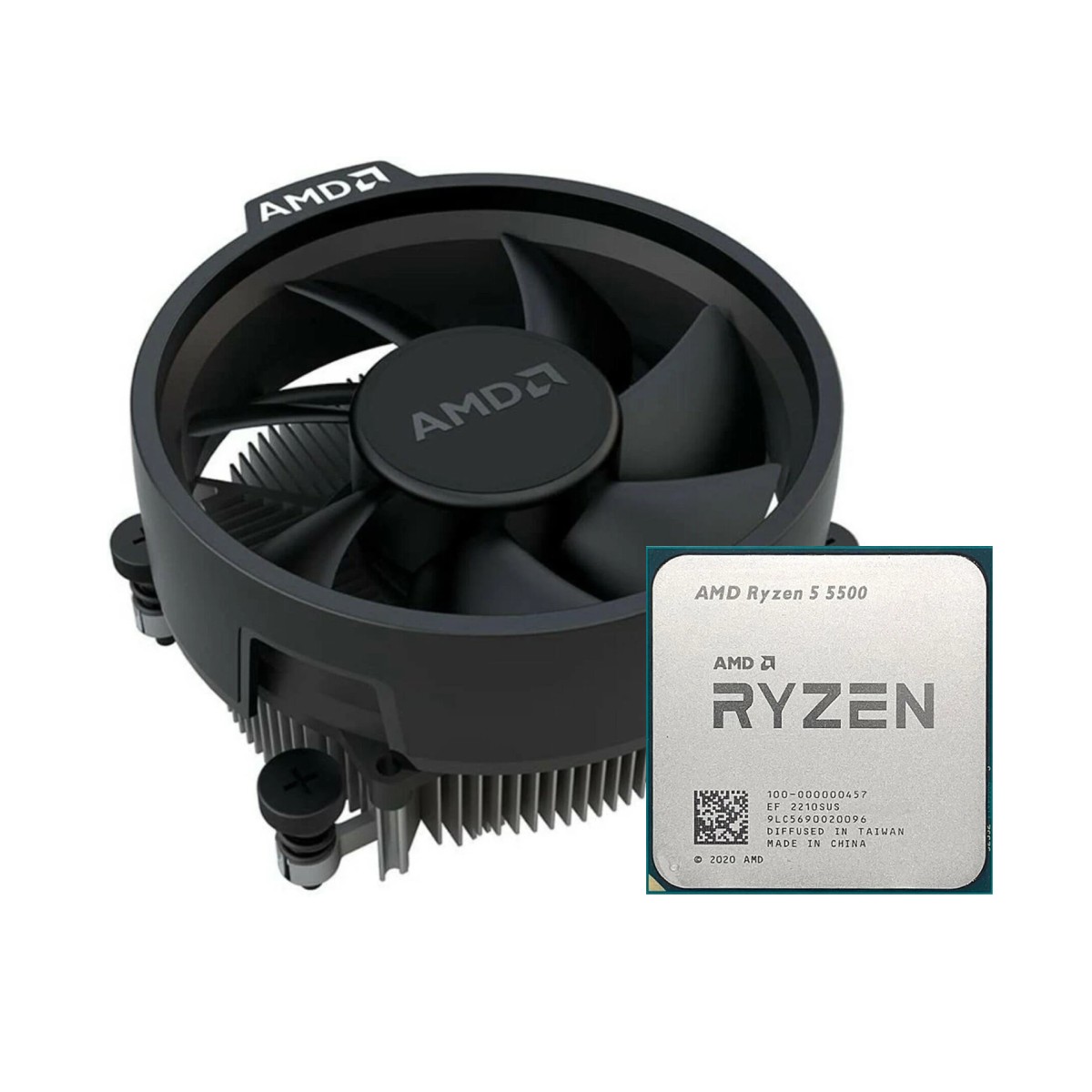 AMD Ryzen 5 5500 Hexa Core - 12 Threads - 3.6GHz (4.2GHz Turbo) - Cache 16MB - AM4 - OEM - Com Cooler