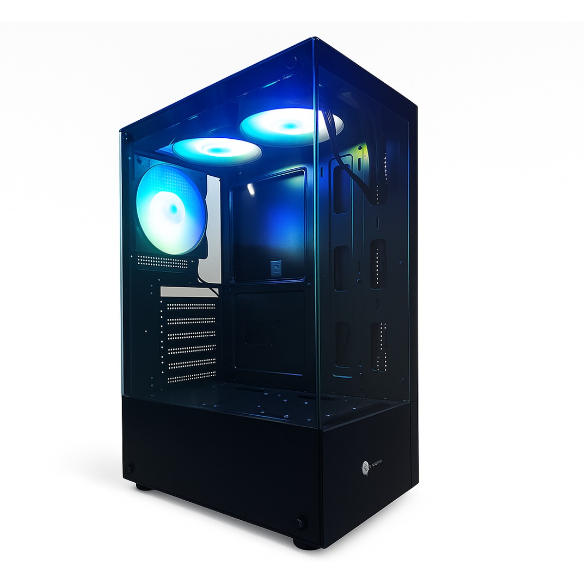 Gabinete Gamer Aquário Hayom GB1792 - Vidro Temperado - Design Torre - 3 Coolers Inclusos - ATX - Preto