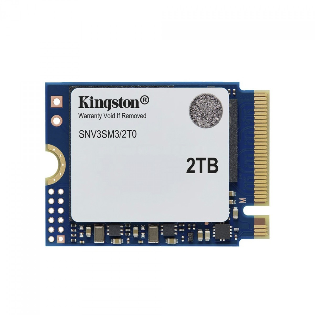 SSD M.2 2TB Kingston NV3 - NVMe - PCIe 4.0 - Formato 2230 - Leitura 6.000MB/s - Gravação 5.000MB/s - SNV3SM3/2T0