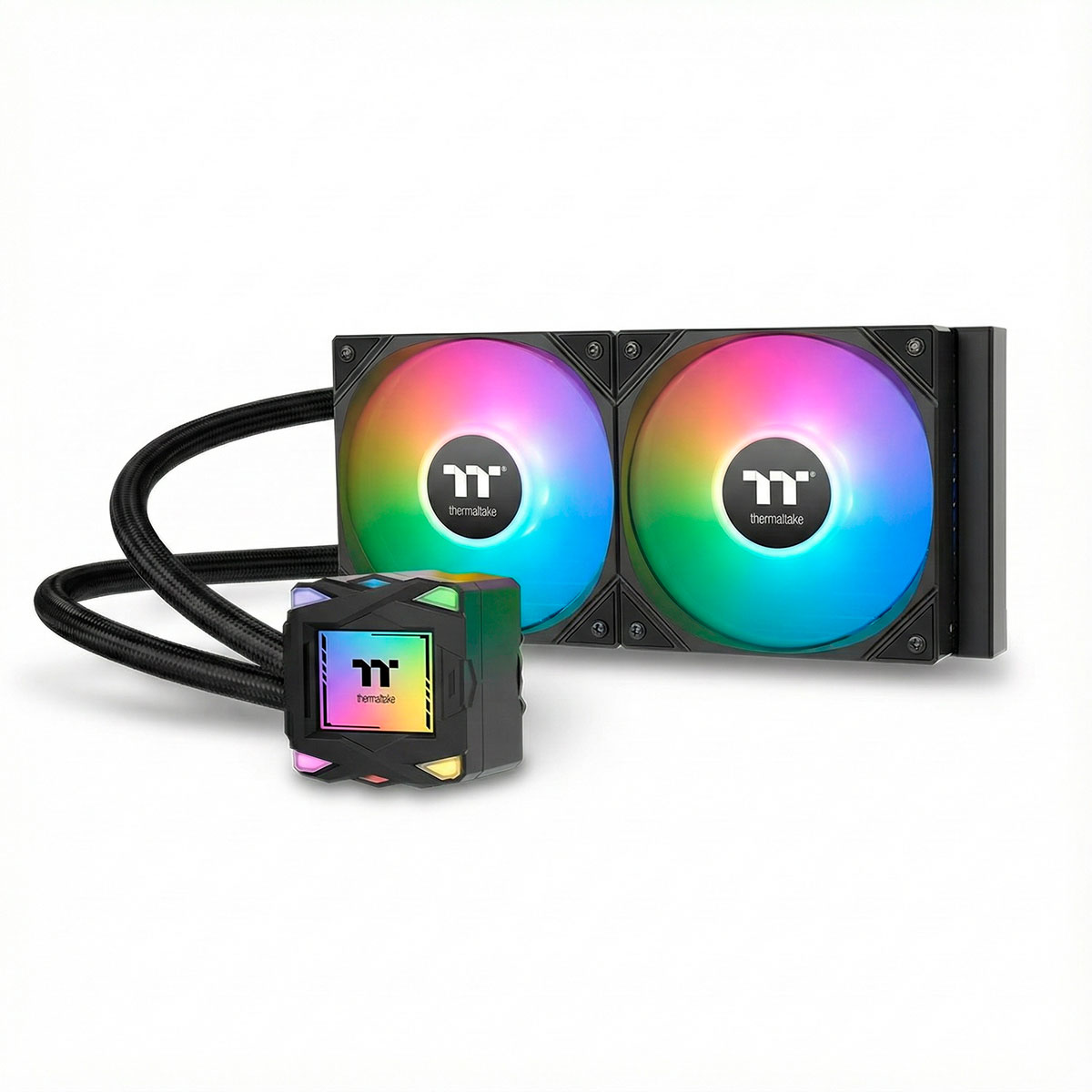 Water Cooler Thermaltake LA 240 ARGB 240mm - (AMD / INTEL) - TDP 350W - Preto - CL-W457-PL12SW-A