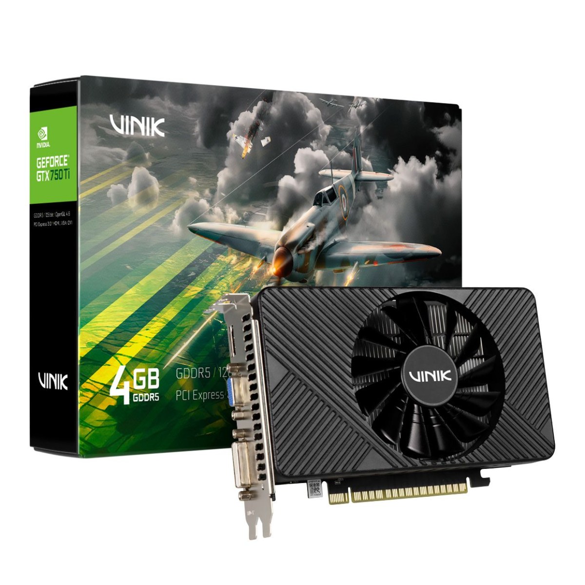 Placa de Vídeo GeForce GTX 750 Ti 4GB GDDR5 128bits - Vinik - GPUK750T4GBFS0H2